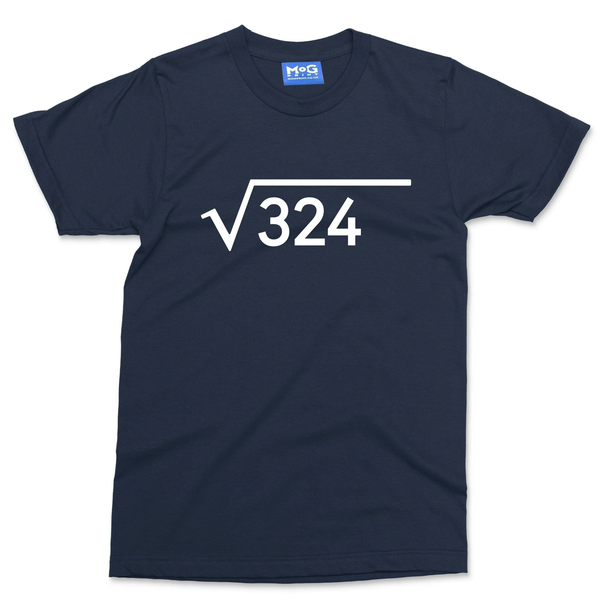 18th Birthday T-shirt Funny Maths Square Root 18 Years Old Celebration Gift Tee - Image 3