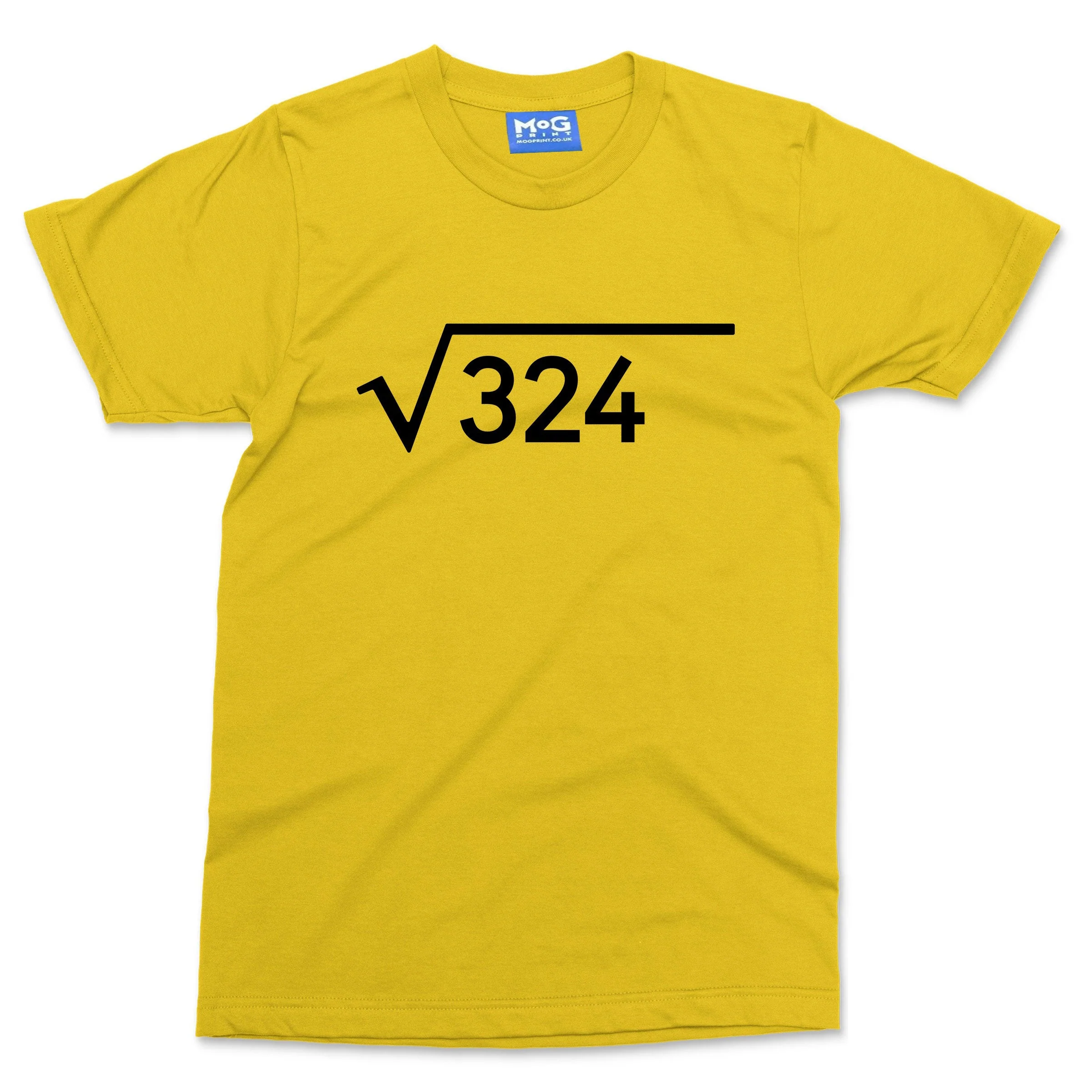 18th Birthday T-shirt Funny Maths Square Root 18 Years Old Celebration Gift Tee - Image 8