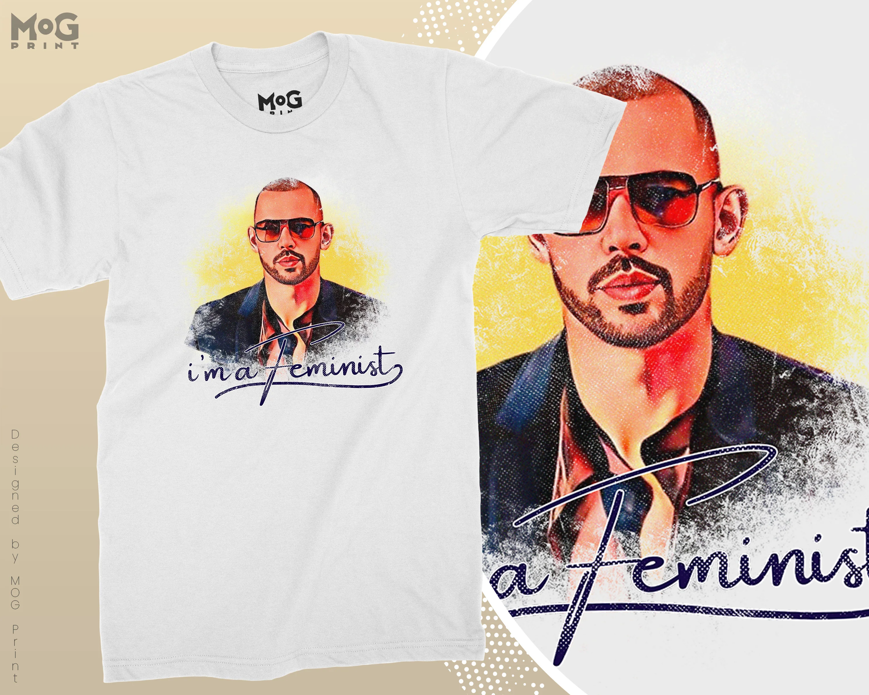 Andrew Tate Feminism Top G T-shirt I'm a Feminist Andrew CobraTate Speech Support Womens Rights Top G Andrew Tate Viral Andrew Tate T-shirt - Image 5