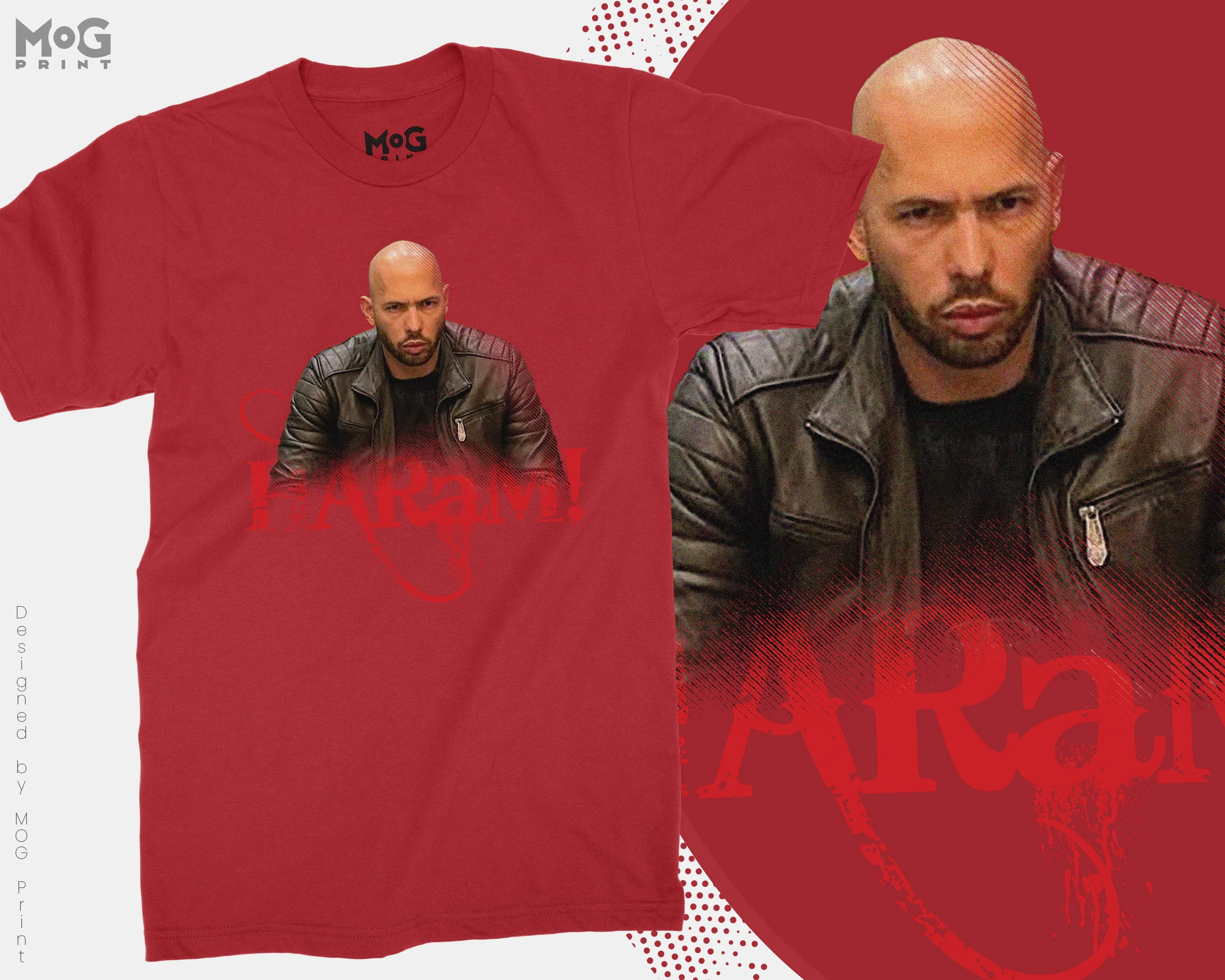Andrew Tate Haram T-shirt Merch Top G Sheikh Andrew Tate Muslim Hustler Tatespeech Intellectual Influencer Viral Social Media GOAT UK Legend - Image 5