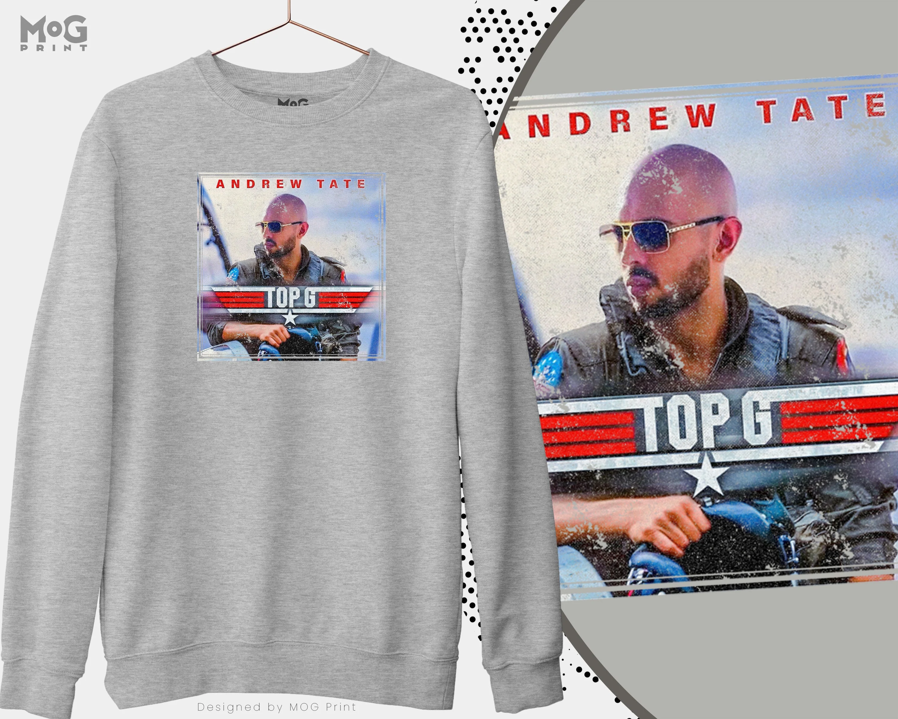 Andrew Tate Sweatshirt, Top G, Andrew Tate Hustlers University, Tate speech Hustlers University Andrew Tate Confidential Top G Sweater - Image 2