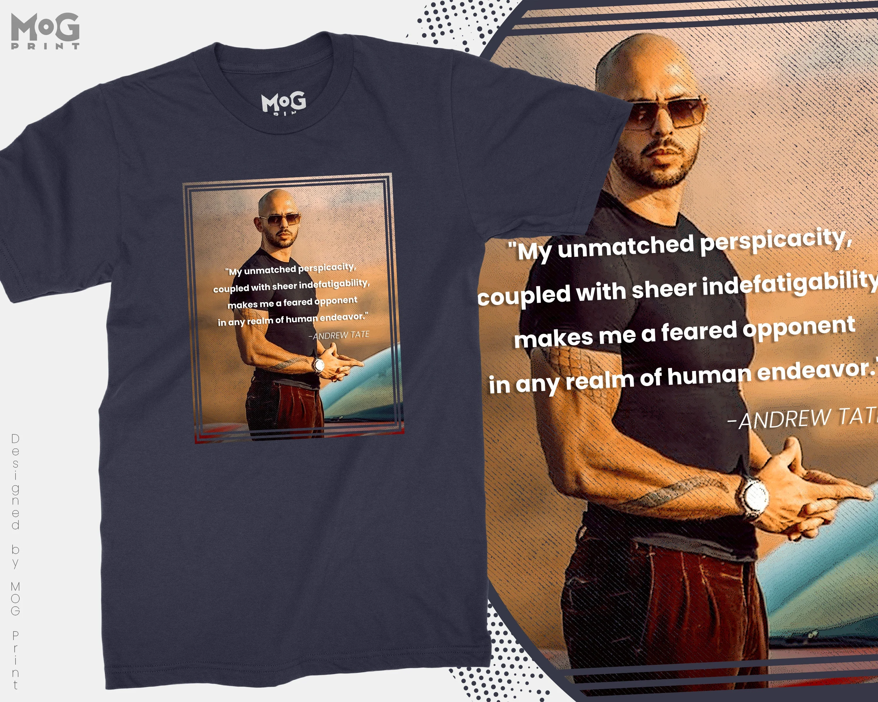Andrew Tate T-Shirt Andrew Cobra Hustler Tate Top G T-shirt Tate's Confidential Wisdom Quote Andrew Tate Matrix Viral Legend Top G Man Shirt - Image 3