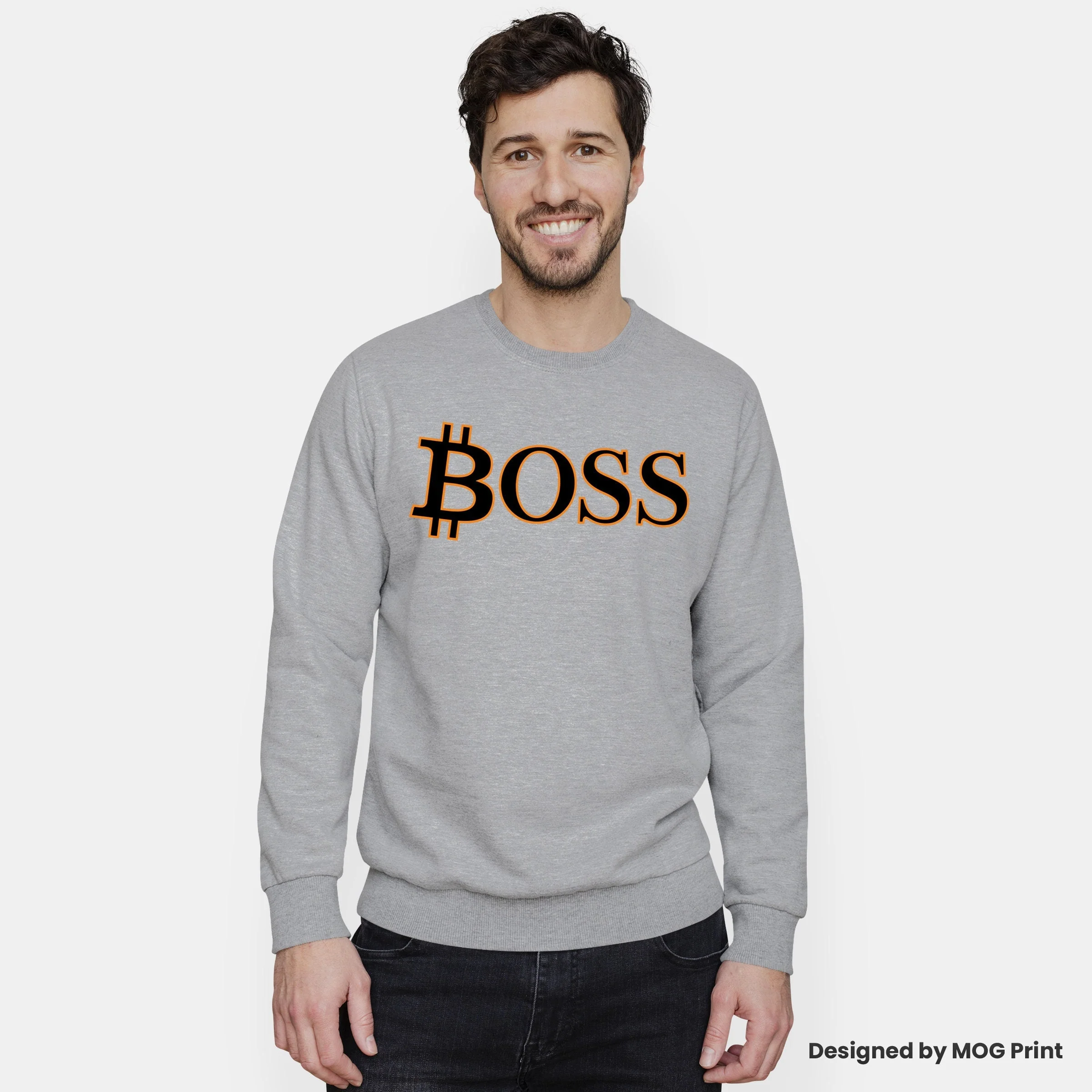 Bitcoin Logo Designer Btc Jumper Bitcoin Sweater Jumper Cryptocurrency Symbol Blockchain Currency Sweatshirt Crypto-Apparel Satoshi Nakamoto - Image 3