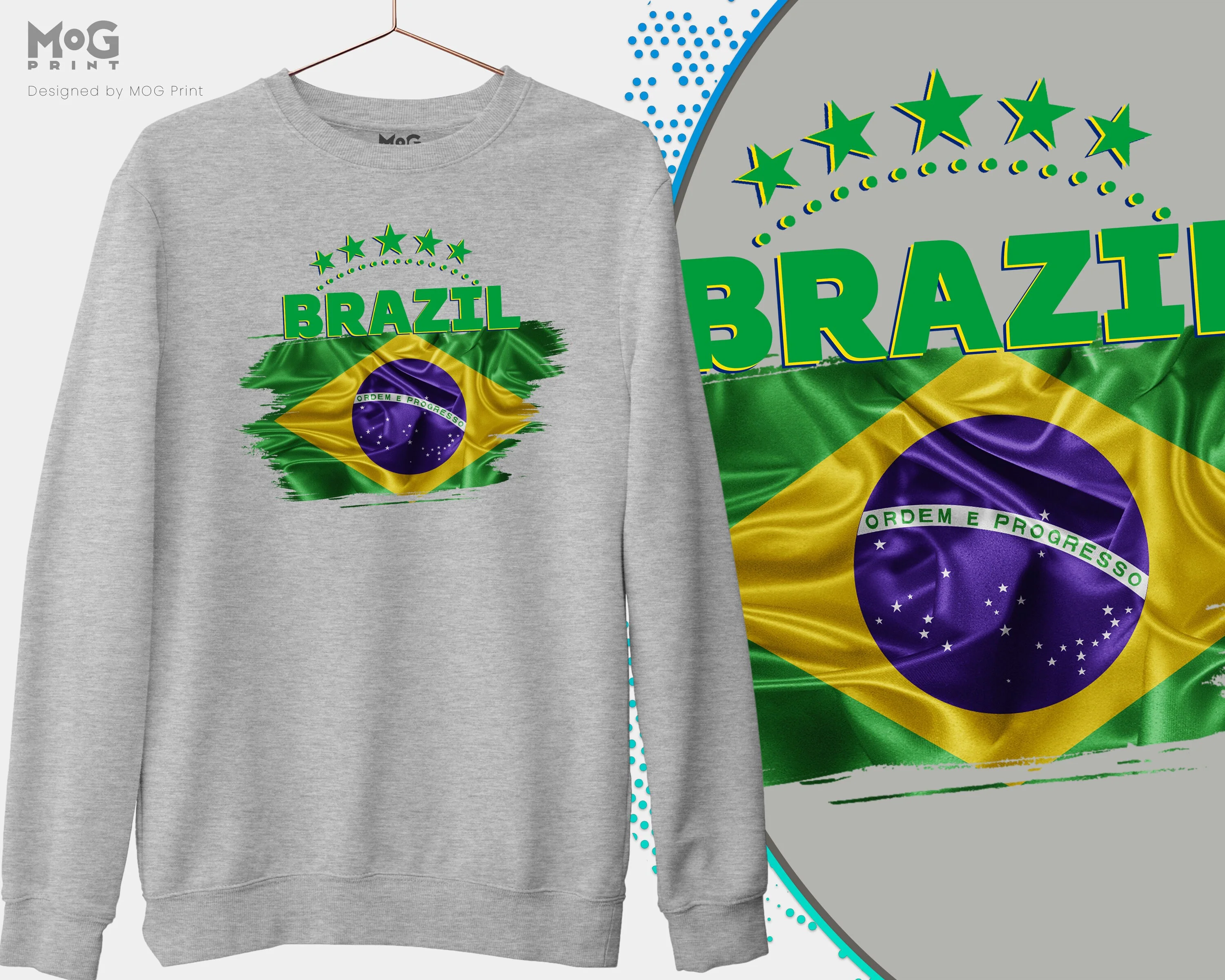 Brazil Football Jumper Copa Do Mundo Brasil Camisa WorId Football Cup Sweatshirt WorId Team Cup Brasília World Football Cup Brasil Flag - Image 3