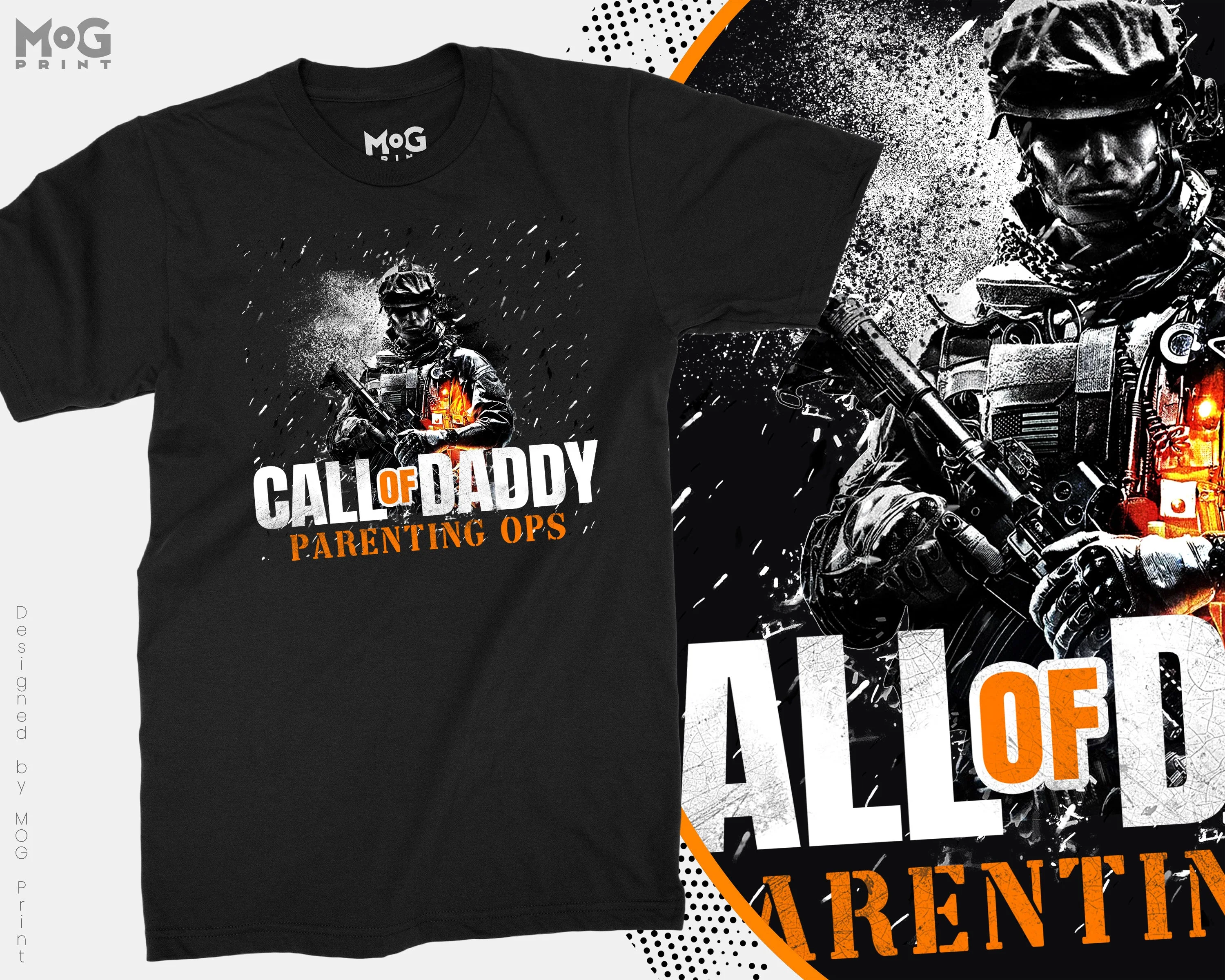 Call of Daddy T-shirt, Funny FPS Video Game Top For Gamer Dad, Parenting Cool Soldier Dad Father's Day Gift Idea For Grandad Daddy - Image 8