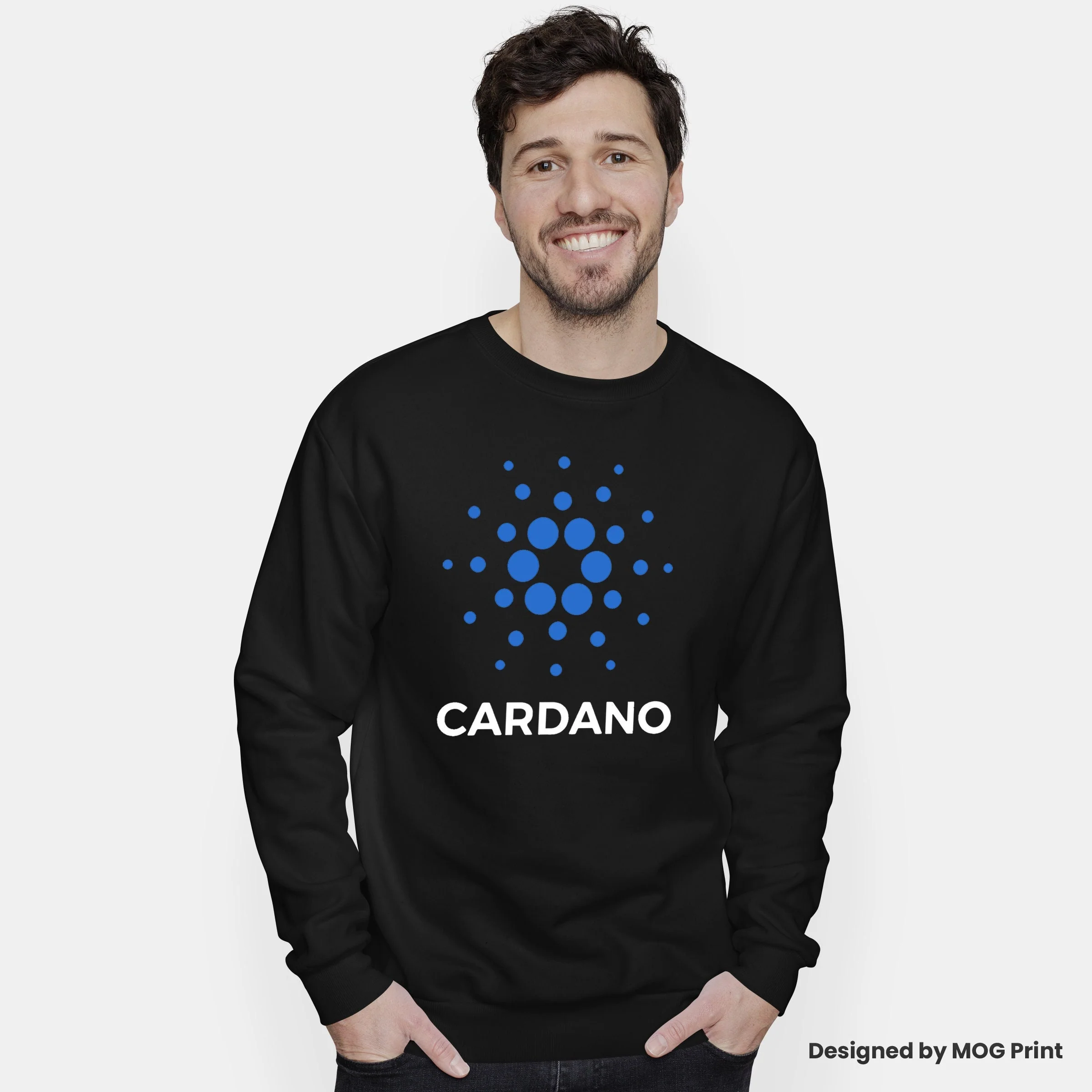 Cardano Logo Hoodie & Sweatshirt, ADA Crypto Coin, Cryptocurrency Clothing, Unisex Jumper for All Sizes - Image 3