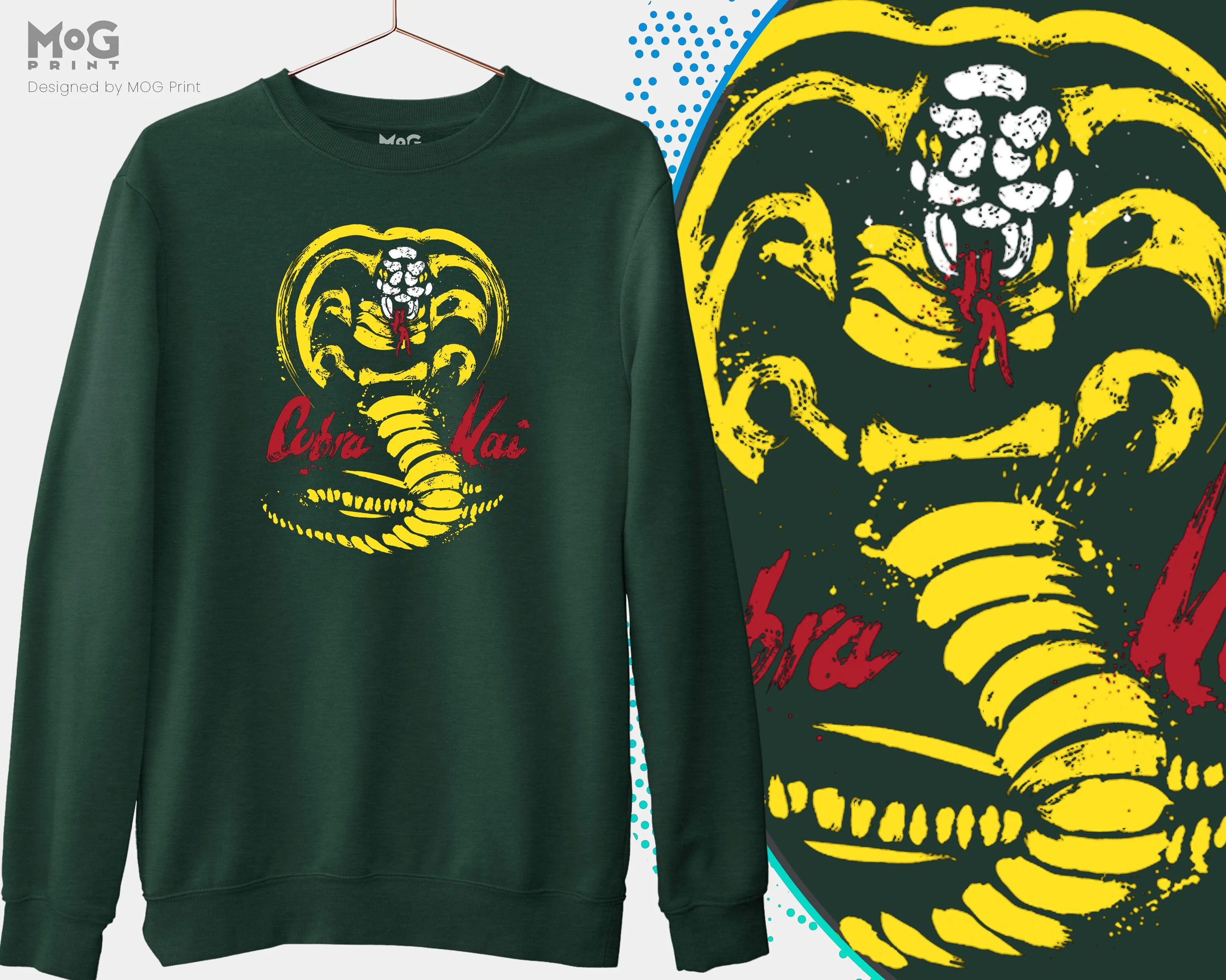Cobra Kai Sweatshirt Jumper Cobra Kai Gift Cobra Merch Cobra Kai Martial Art Present Cobra Kai Sensei Miyagi Karate Instructor Karate MMA - Image 2