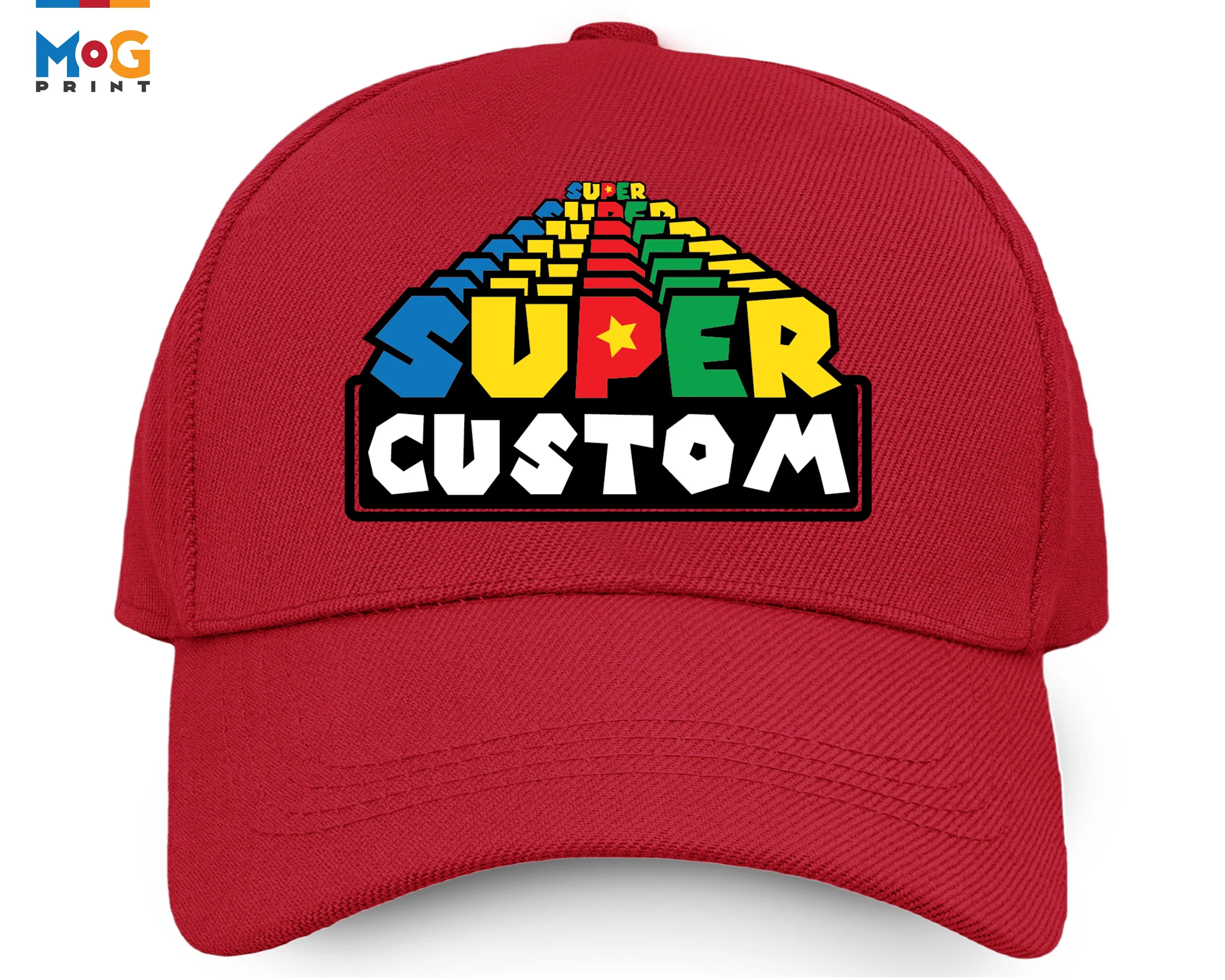 Customised Super Baseball Cap, Retro Costume Cosplay Unisex Adult Cap, Custom Text Party Gamer Cap, Personalised Name Text Trendy Cap - Image 3
