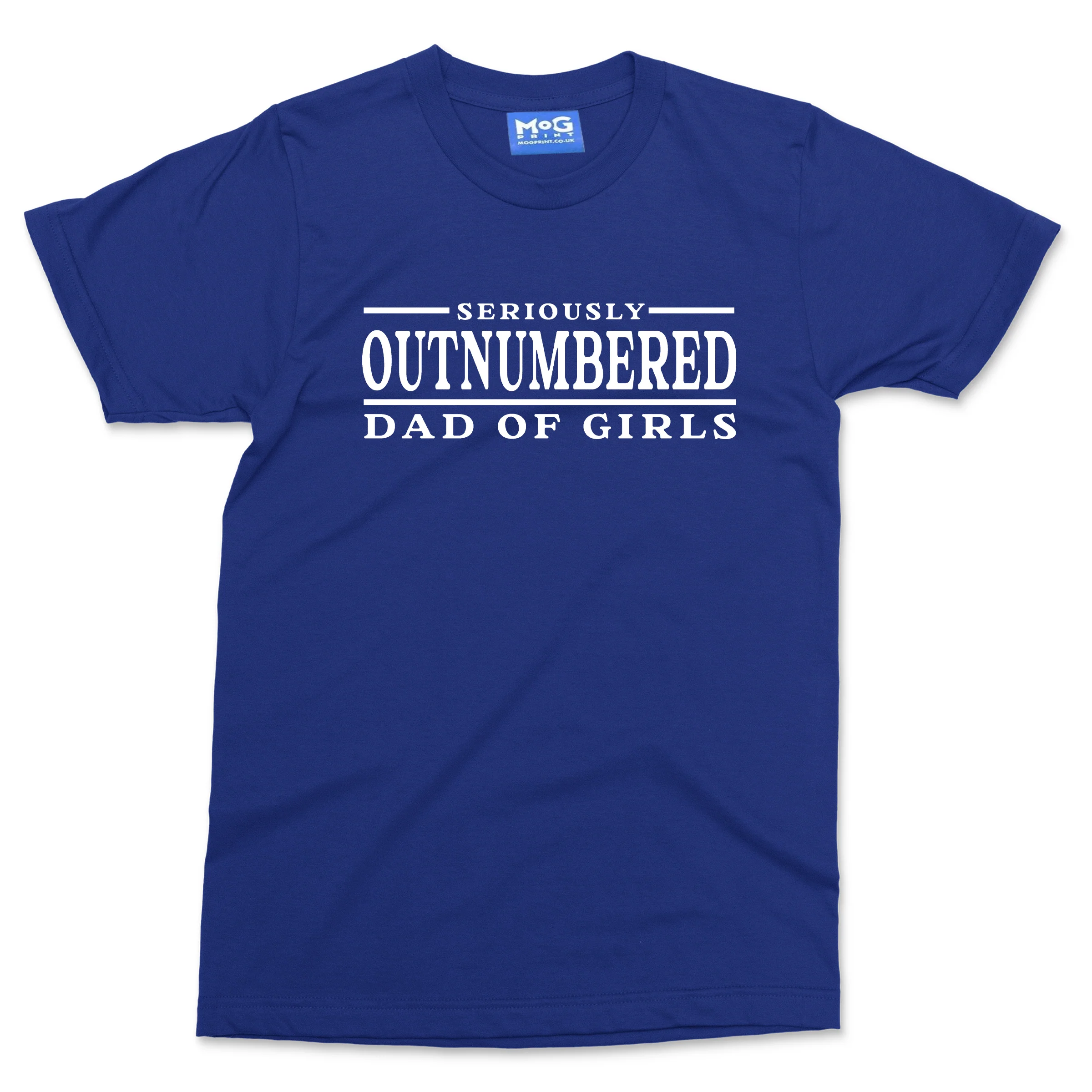 Dad of Girls Funny T-shirt Seriously Outnumbered Dad Gift from Proud Daughter - Image 4