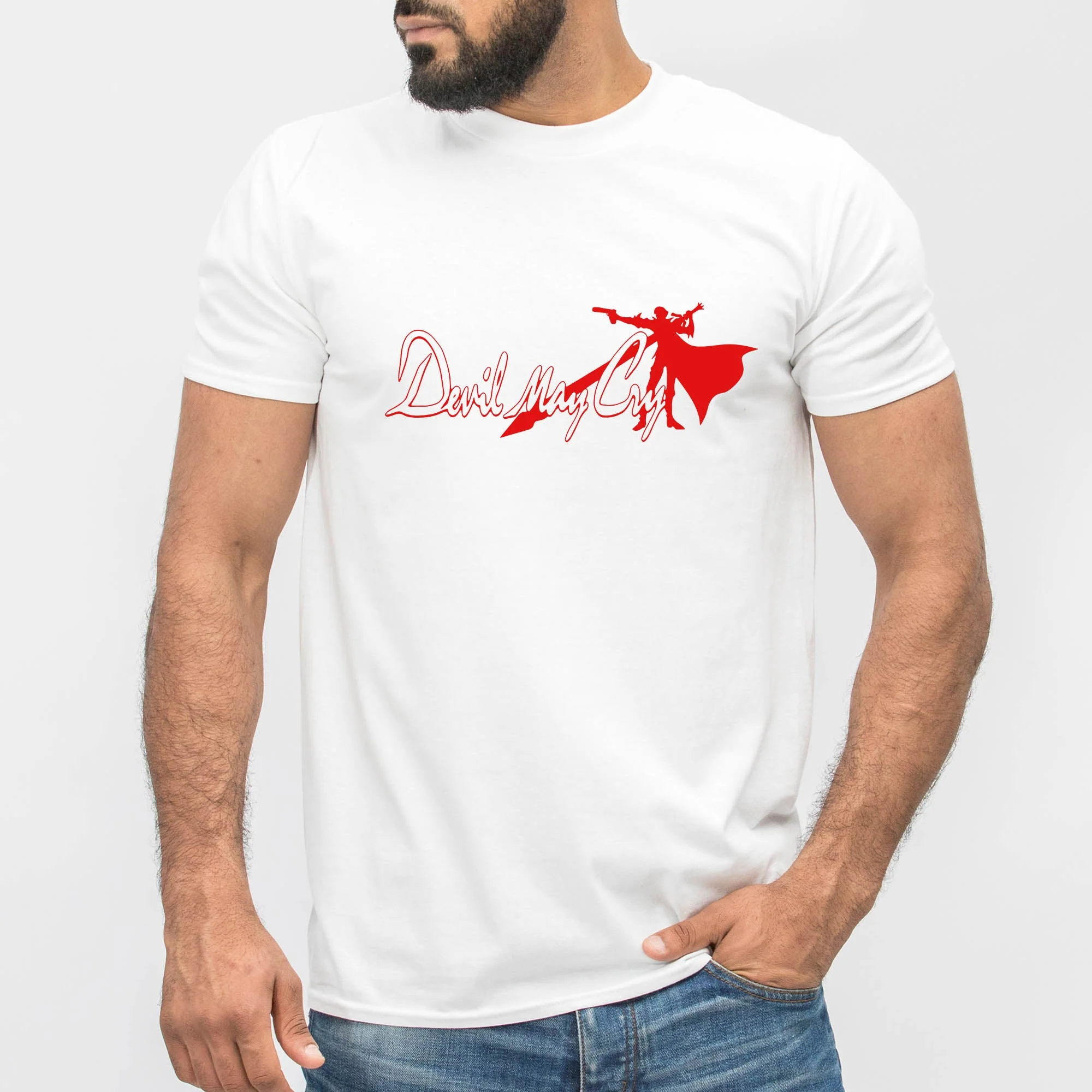 Devil May Cry Logo T-shirt Retro Gamer Tee Cool Gaming Graphic Top - Image 2