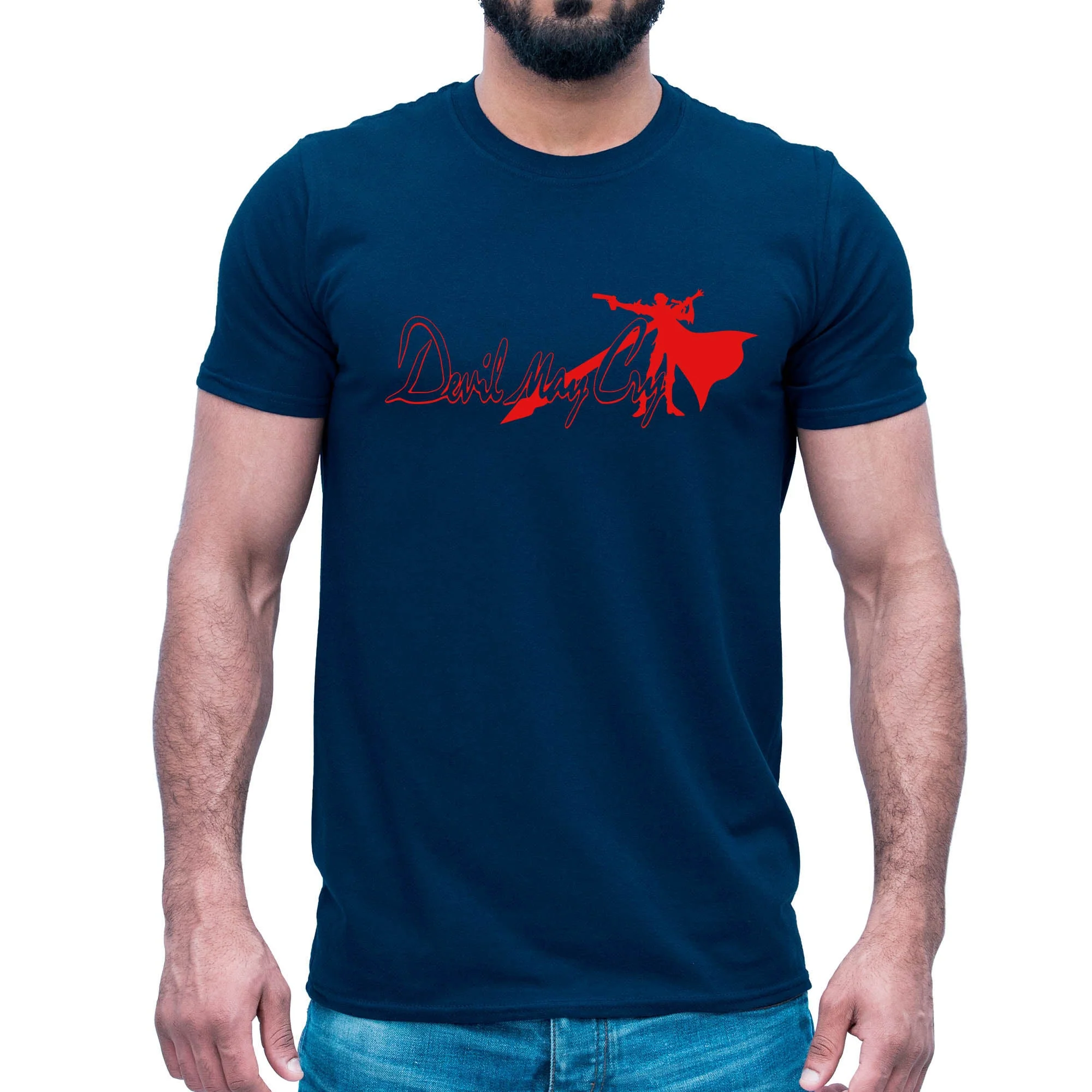 Devil May Cry Logo T-shirt Retro Gamer Tee Cool Gaming Graphic Top - Image 4
