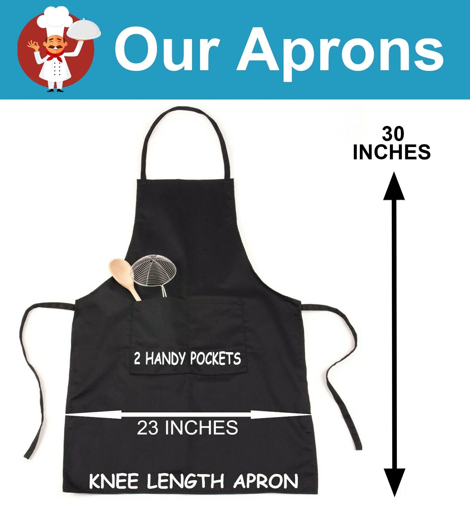 Don't Mess With The Chef Apron, Funny Men's Apron, Apron for Women, Kitchen Gifts, Cooking Gifts, Chef Gifts, BBQ Party, Unisex Apron - Image 4