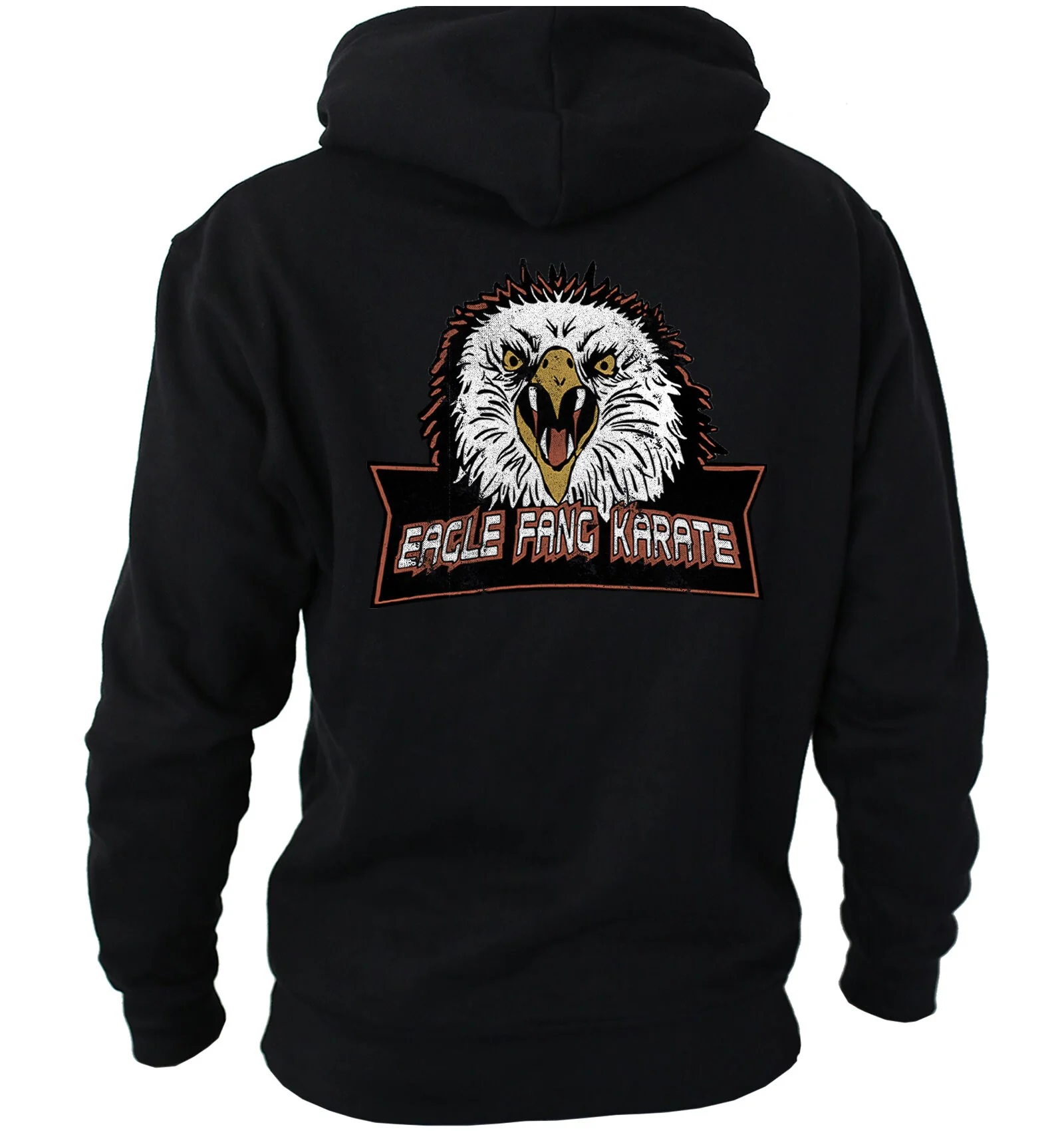 Eagle Fang Karate Zip Hoodie, Cobra Kai Inspired Hoody, Retro Tv Karate Kid Dojo Cobra Kai Gifts, Eagle EFK - Zipped Hoodie Adult Unisex - Image 3
