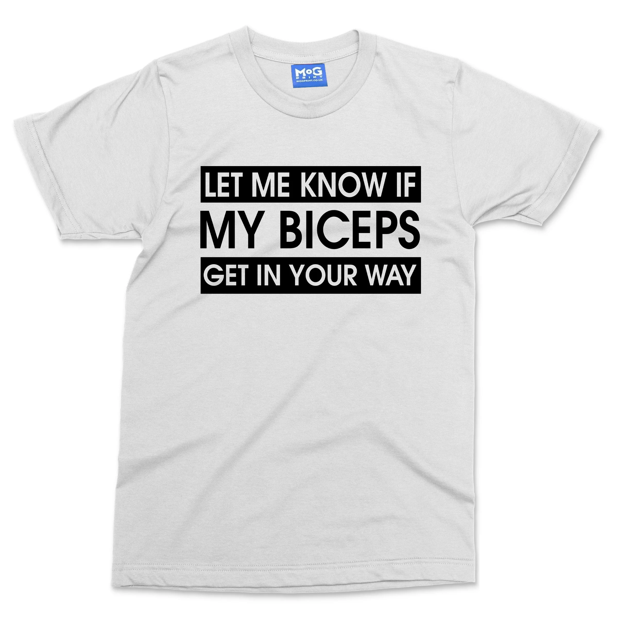 Funny Biceps Joke Men's GYM T-shirt Weightlifting Training Gift Fitness Slogan - Image 10
