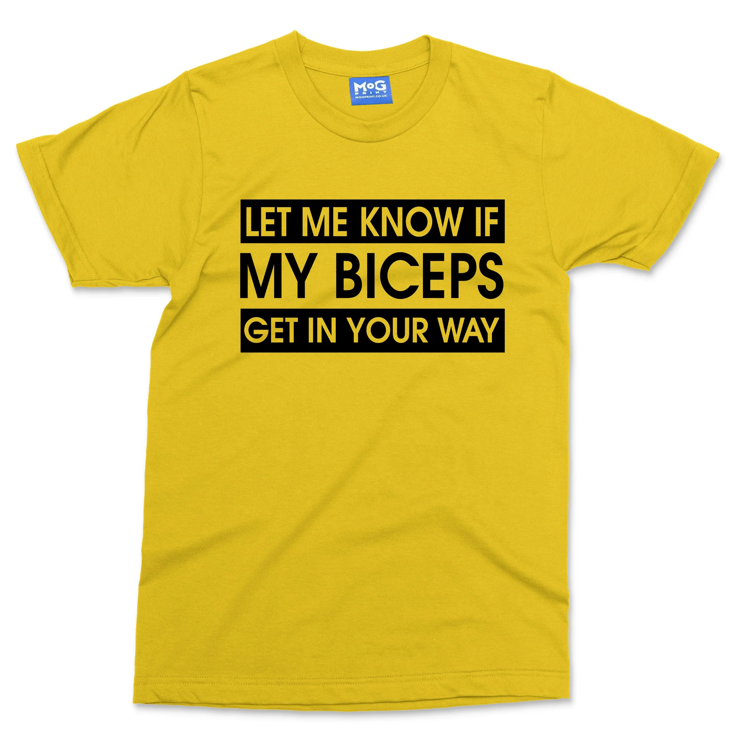 Funny Biceps Joke Men's GYM T-shirt Weightlifting Training Gift Fitness Slogan - Image 11