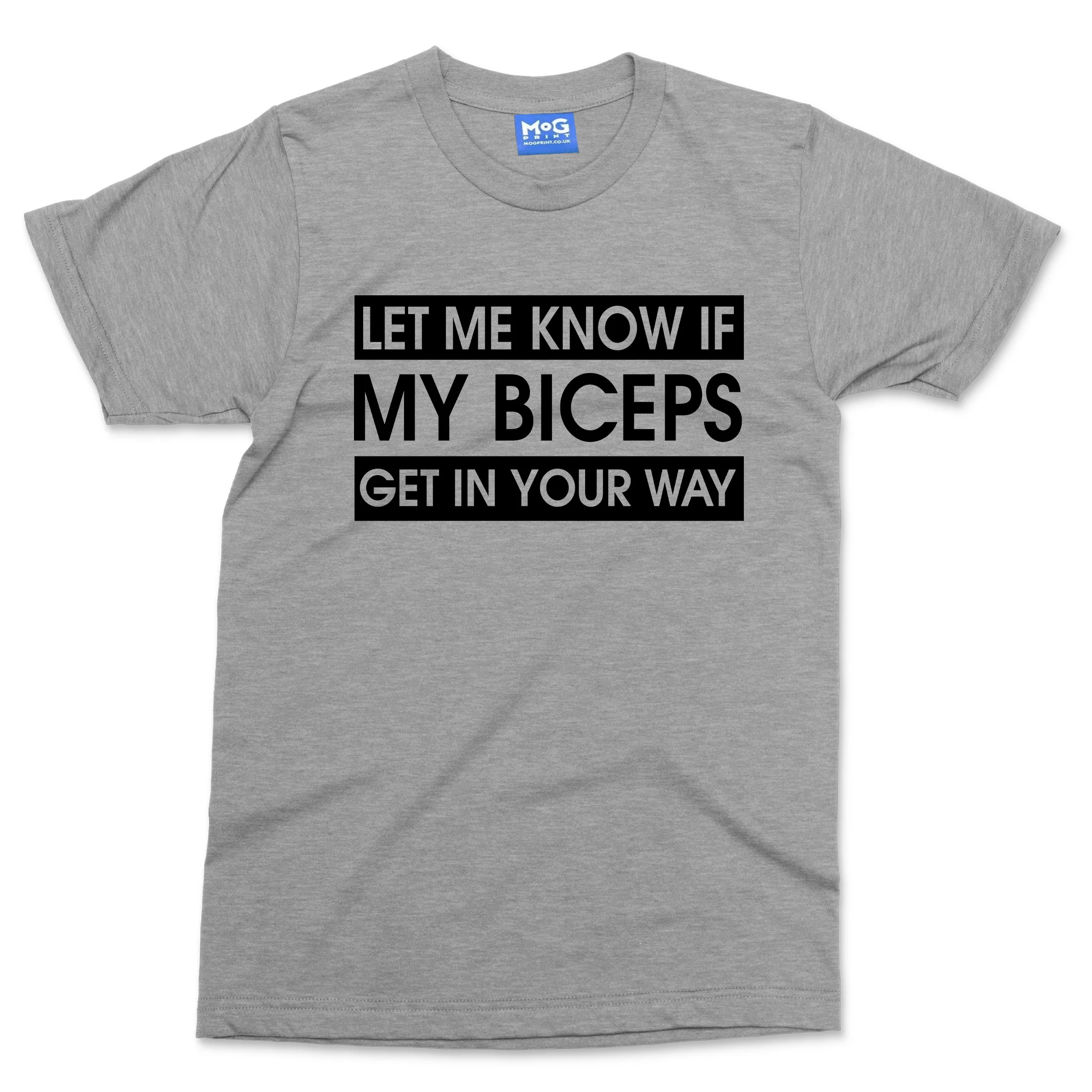 Funny Biceps Joke Men's GYM T-shirt Weightlifting Training Gift Fitness Slogan - Image 12