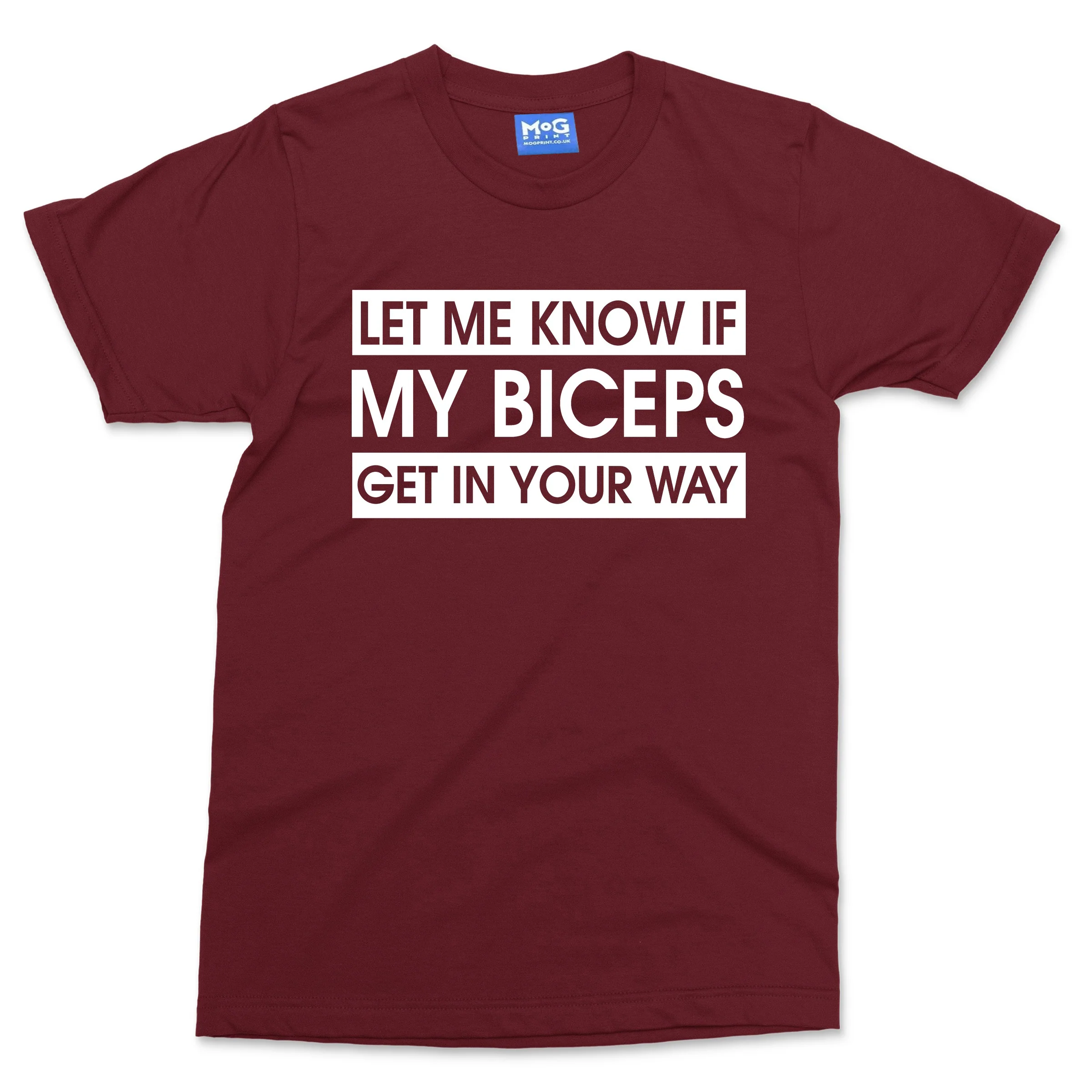 Funny Biceps Joke Men's GYM T-shirt Weightlifting Training Gift Fitness Slogan - Image 5