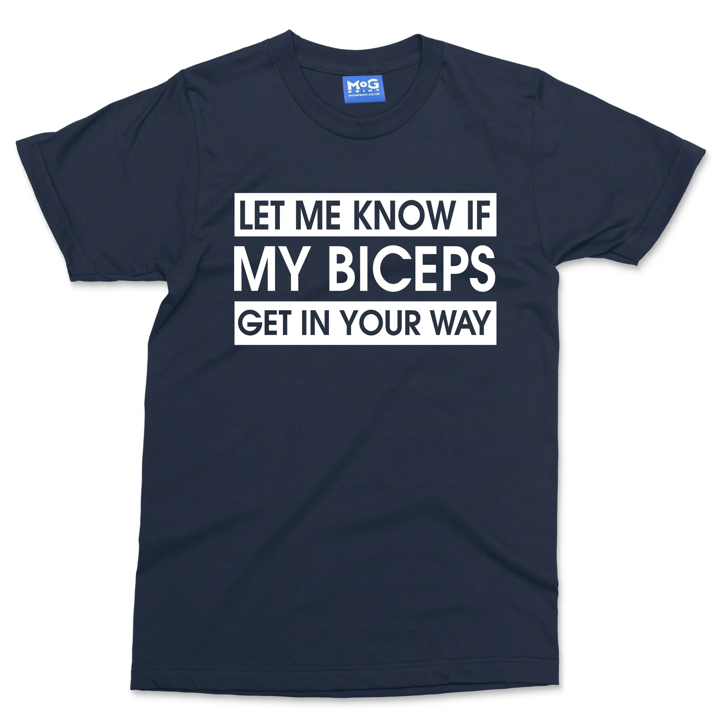 Funny Biceps Joke Men's GYM T-shirt Weightlifting Training Gift Fitness Slogan - Image 6