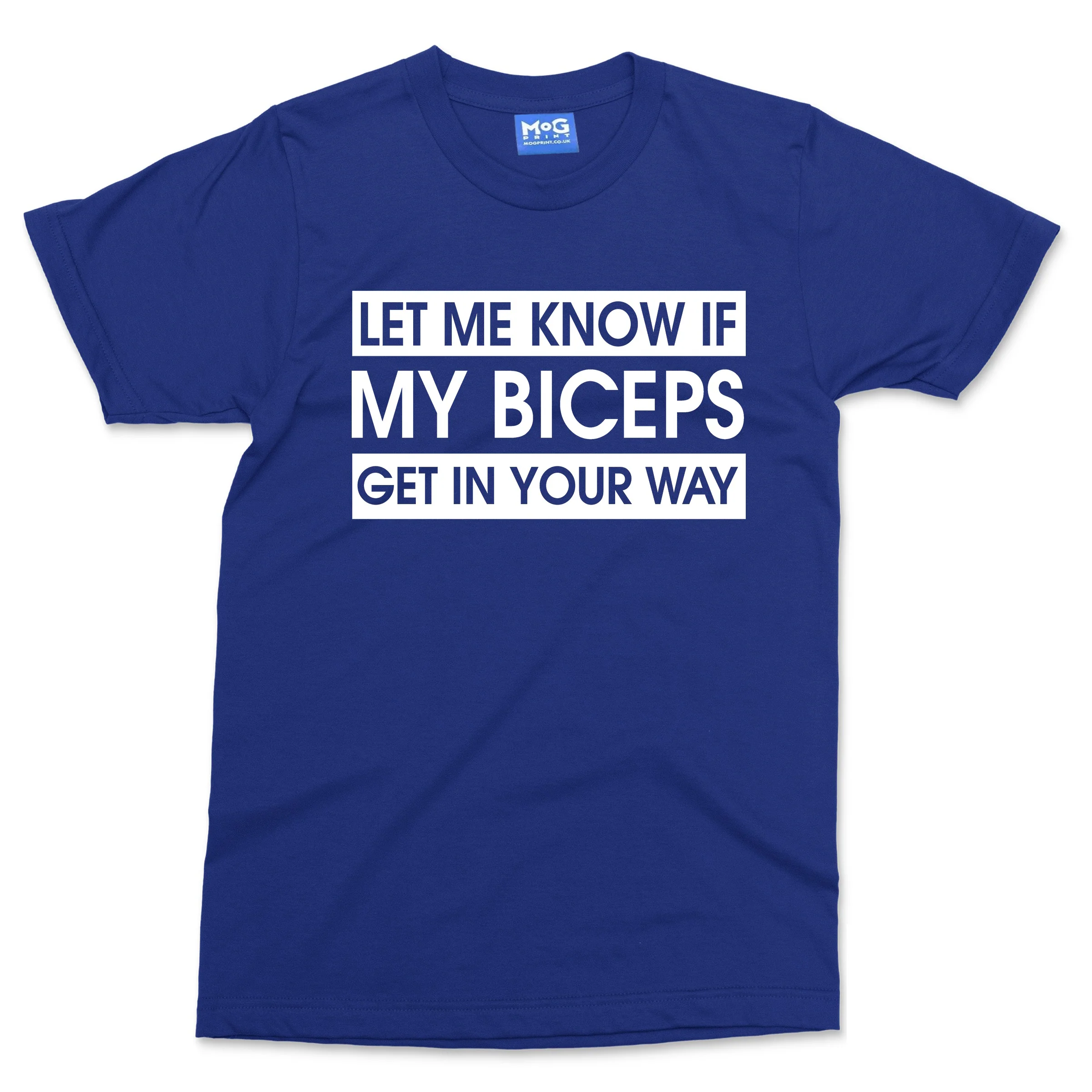 Funny Biceps Joke Men's GYM T-shirt Weightlifting Training Gift Fitness Slogan - Image 9