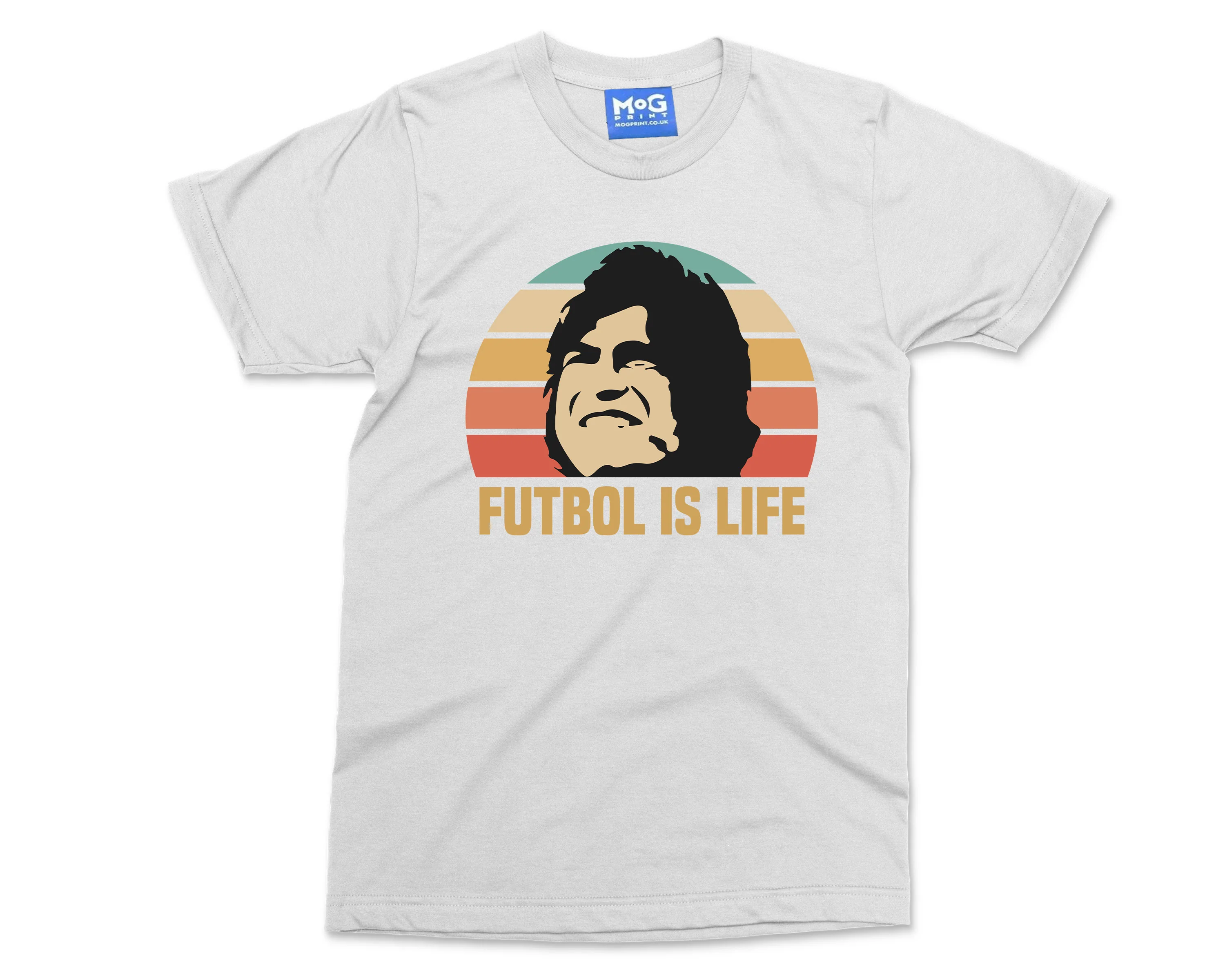 Futbol Is Life T-Shirt Retro Vintage Footballer Soccer Gift Unisex Football Tee - Image 2