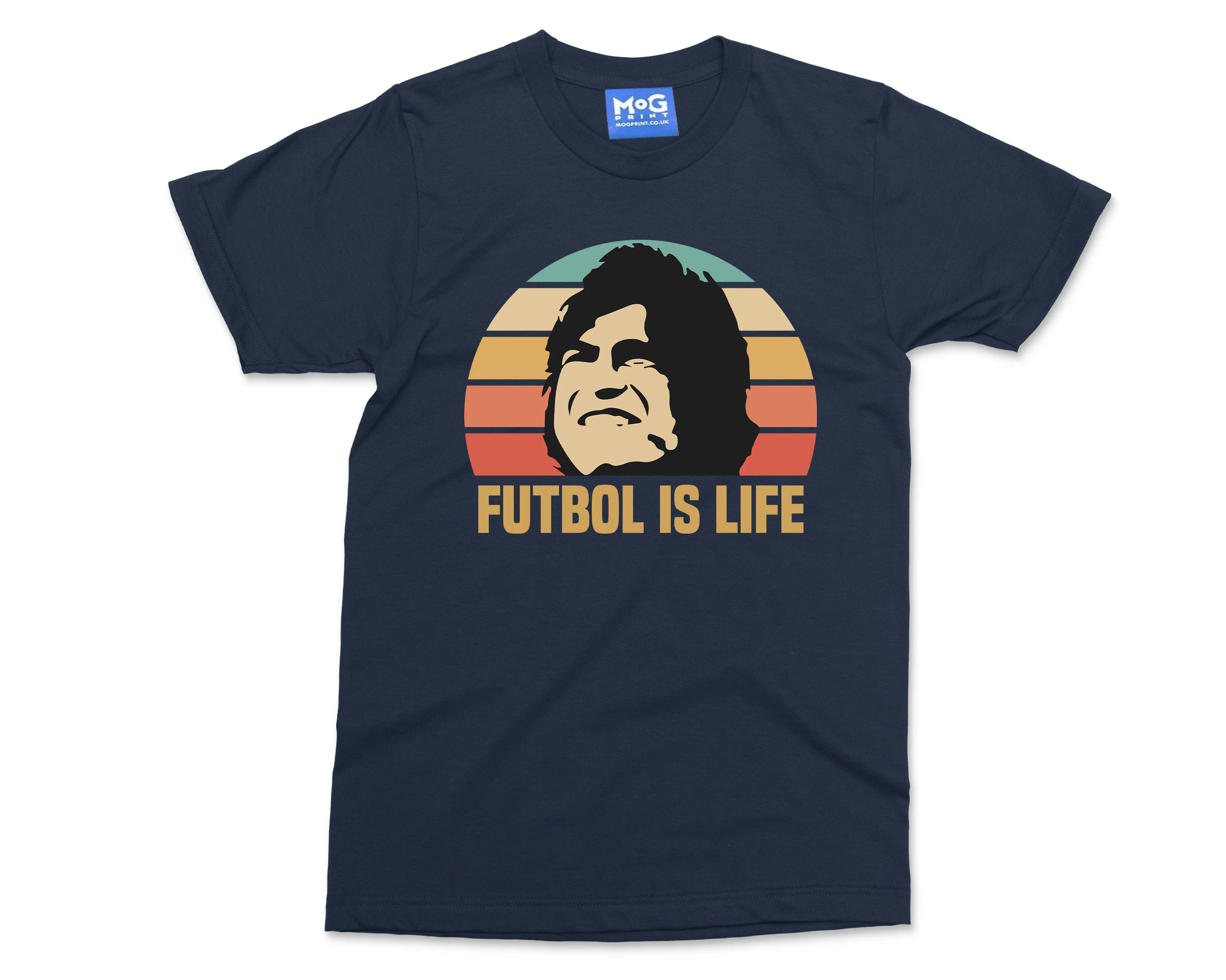 Futbol Is Life T-Shirt Retro Vintage Footballer Soccer Gift Unisex Football Tee - Image 3