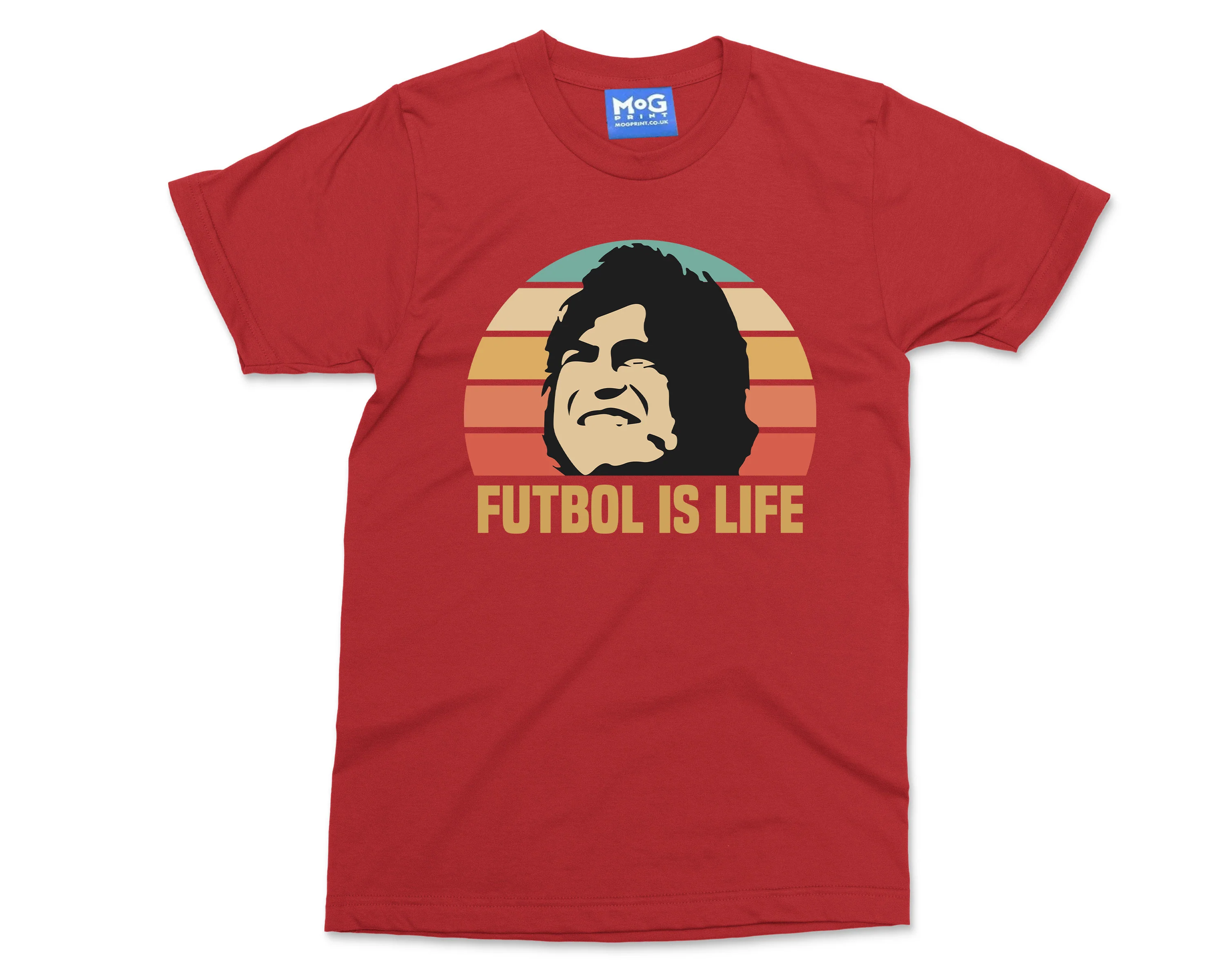 Futbol Is Life T-Shirt Retro Vintage Footballer Soccer Gift Unisex Football Tee - Image 5