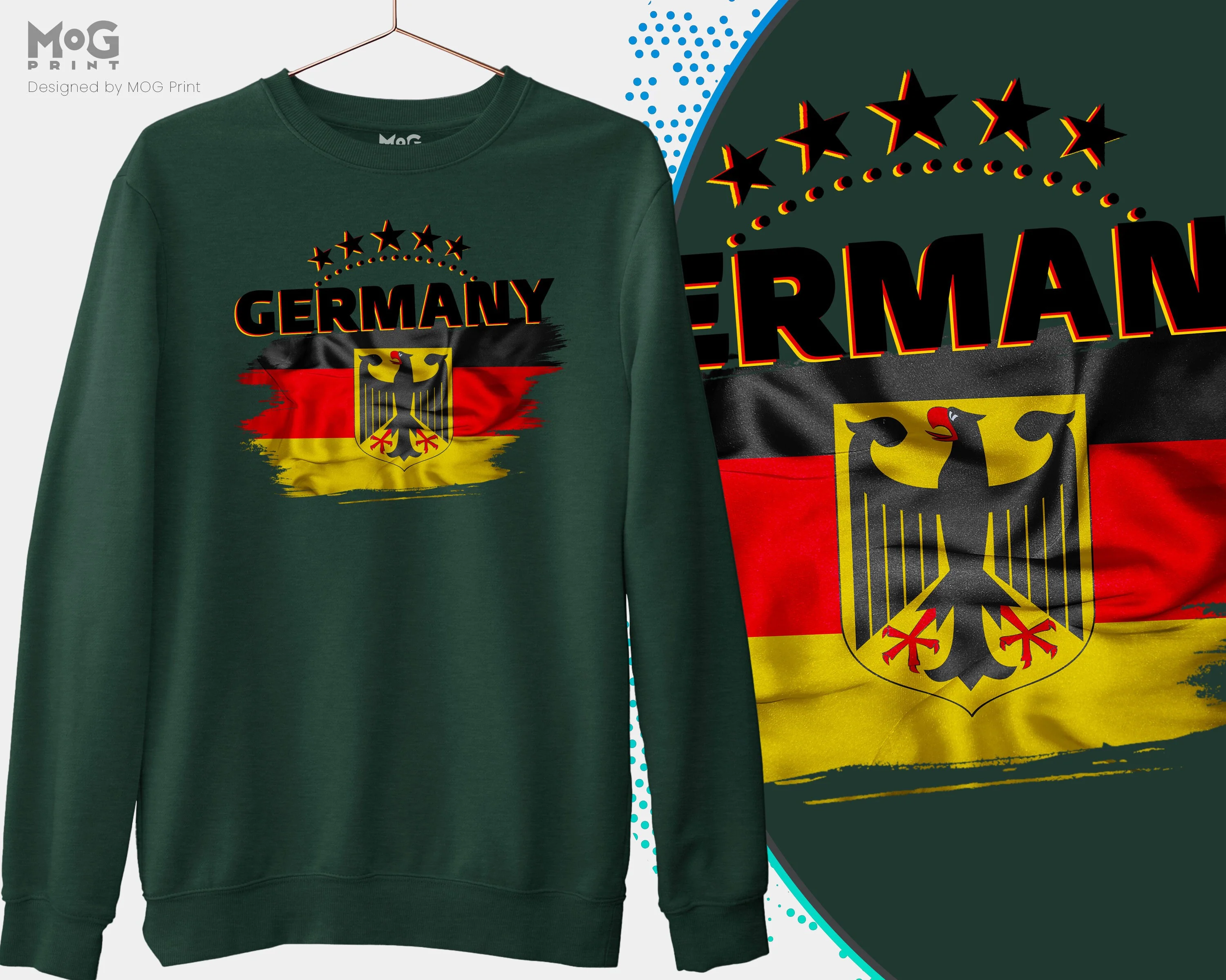 Germany Football Jumper, Unisex Germany Football Sweat Shirt Germany World Football Cup Germany deutschland Football Weltmeisterschaft Flag - Image 3