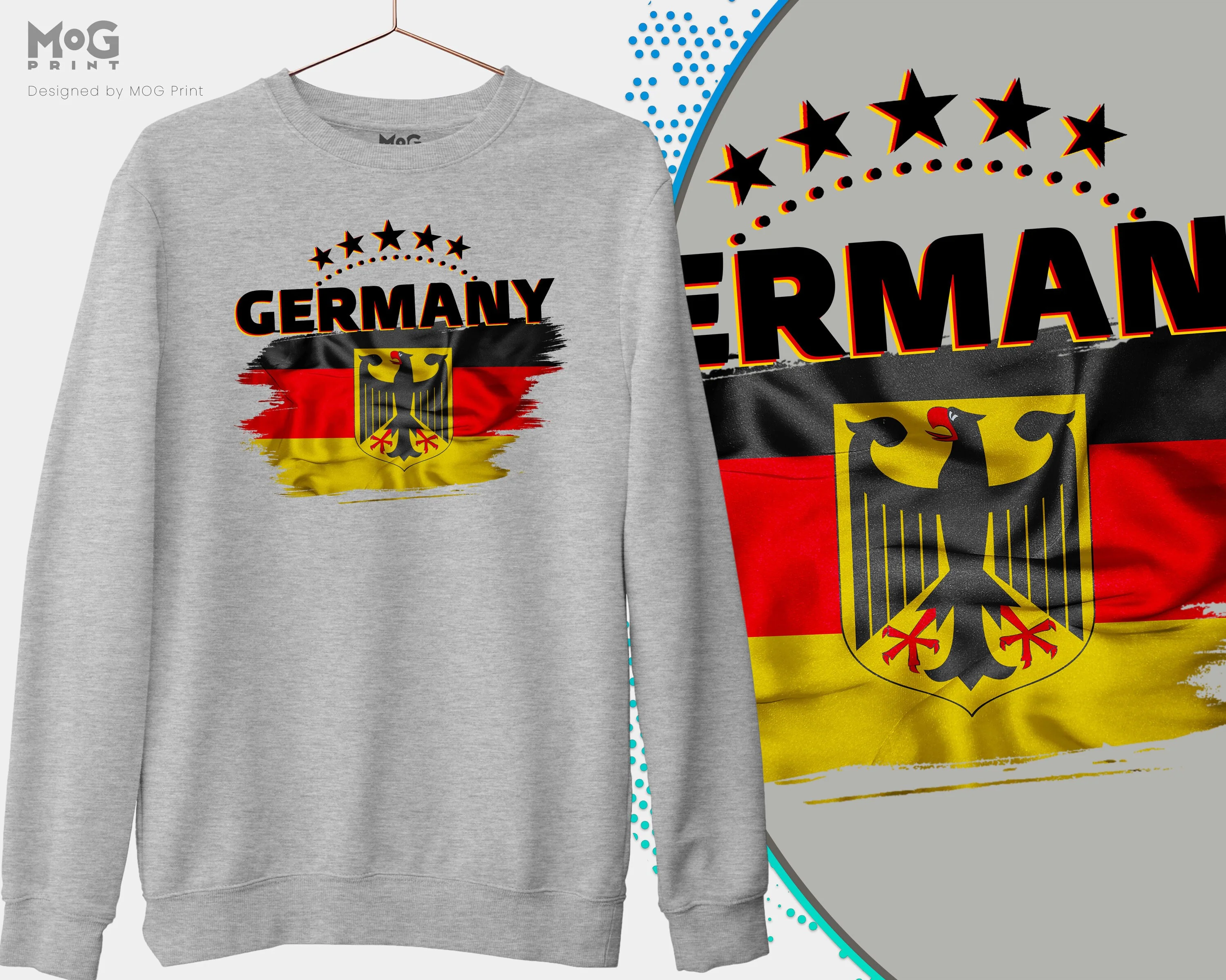 Germany Football Jumper, Unisex Germany Football Sweat Shirt Germany World Football Cup Germany deutschland Football Weltmeisterschaft Flag - Image 4