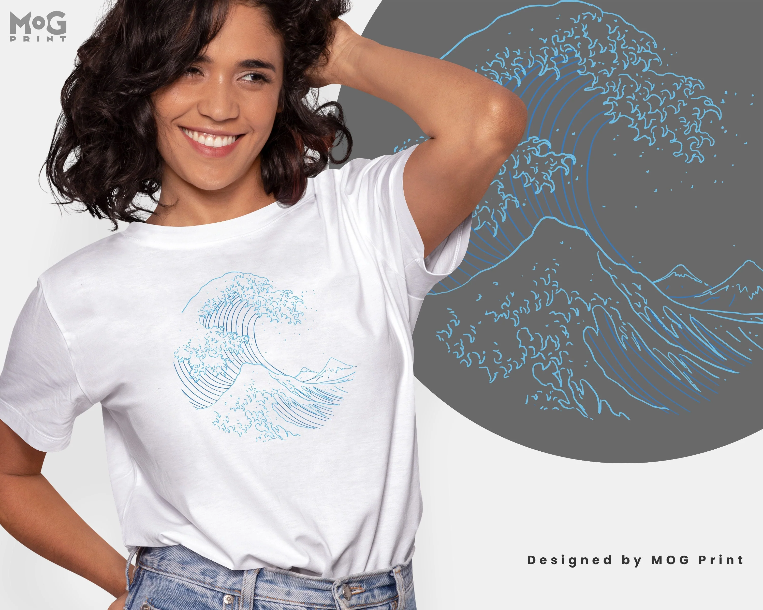 Hokusai The Great Wave t-shirt Aesthetic Japanese Kanagawa vaporwave classic art ocean wave t-shirt - Image 3