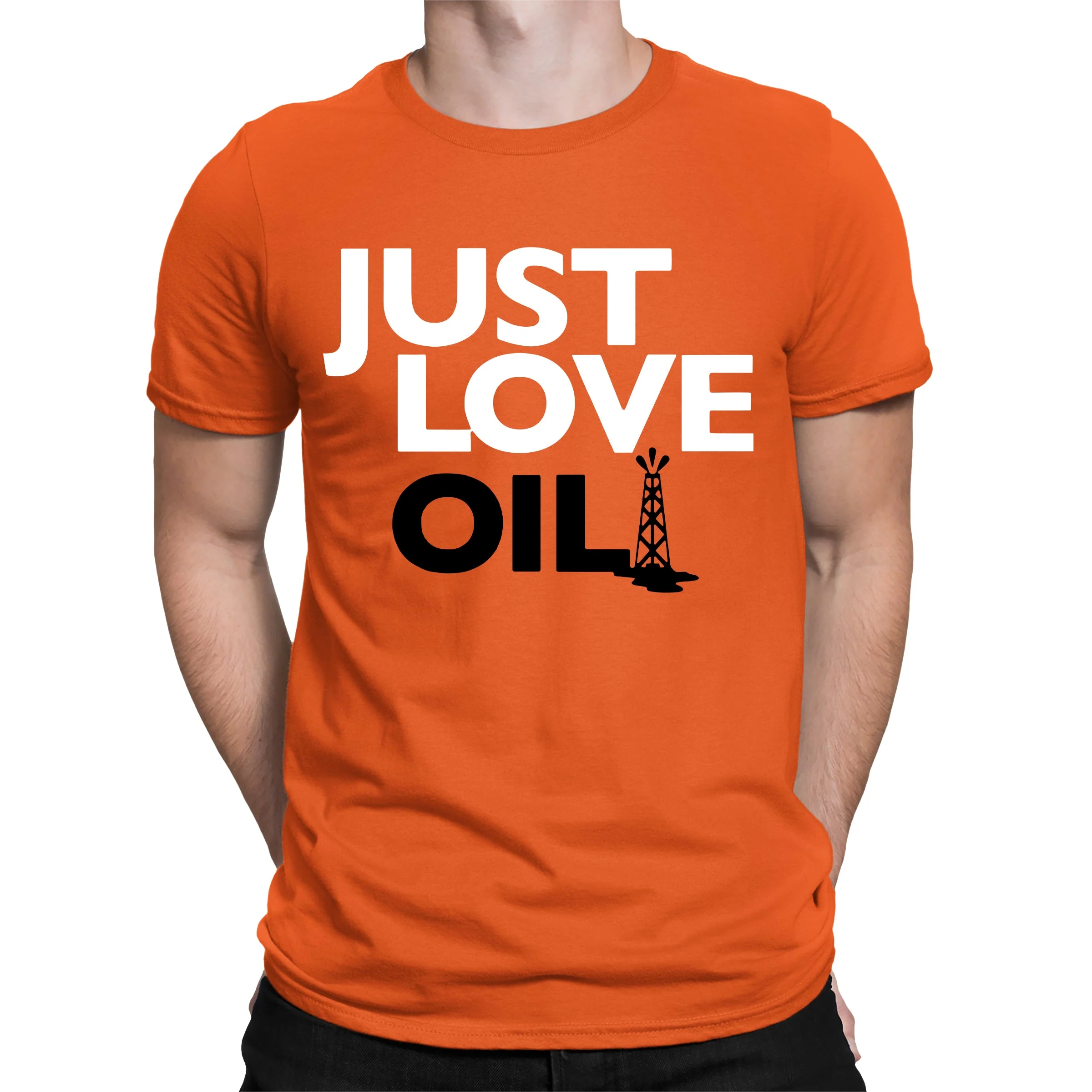 Just Love Oil Orange T-shirt - ANTI Just Stop Oil Protest Anti Woke Agenda Shirt - Image 3