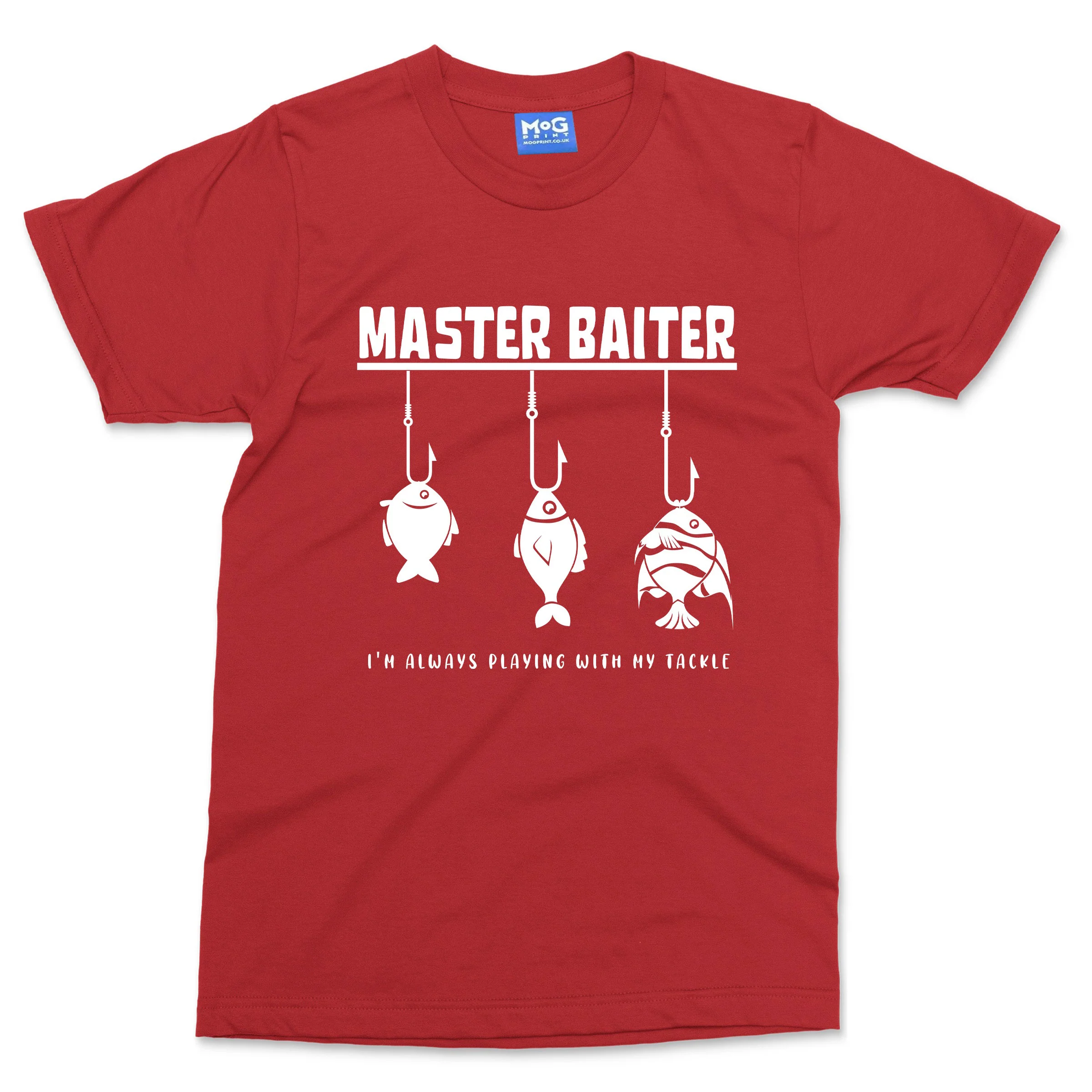 Master Baiter Fishing T-shirt Funny Fisherman Gift Fish Angler Angling Catch Dad - Image 10