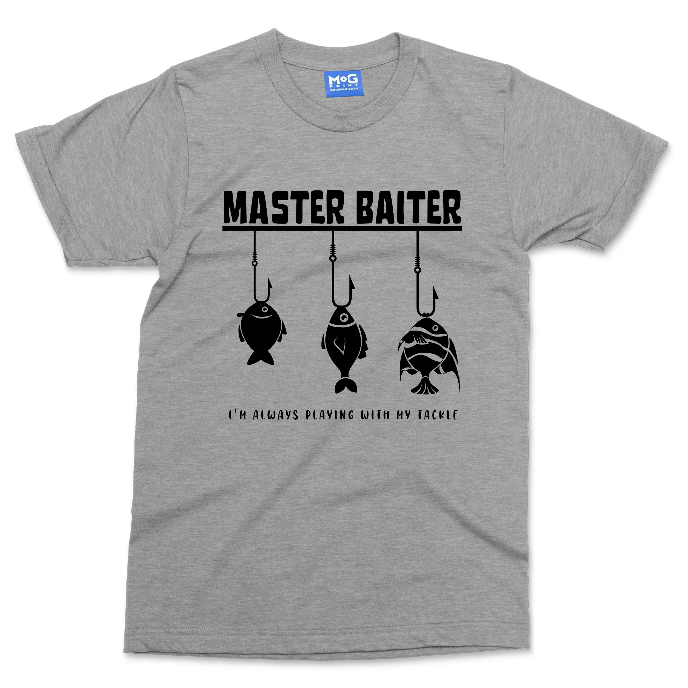 Master Baiter Fishing T-shirt Funny Fisherman Gift Fish Angler Angling Catch Dad - Image 6