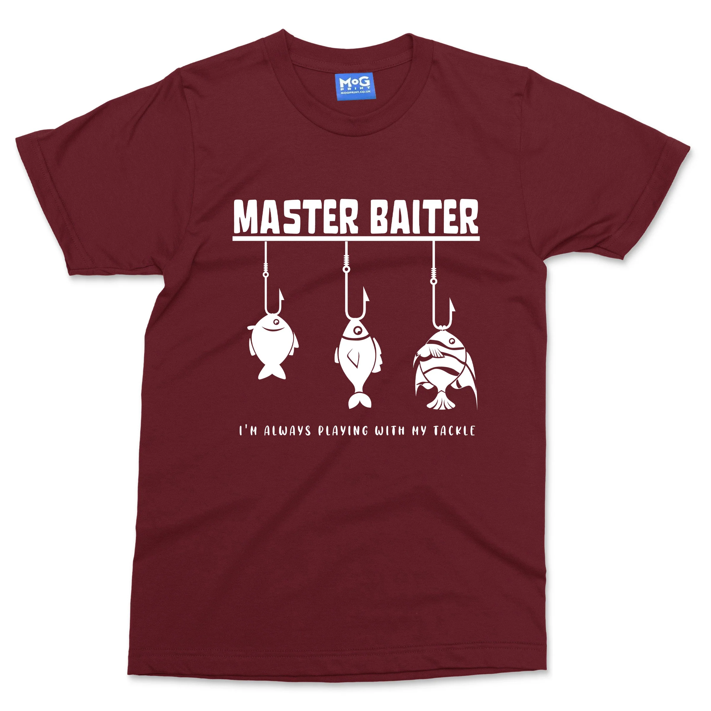 Master Baiter Fishing T-shirt Funny Fisherman Gift Fish Angler Angling Catch Dad - Image 8