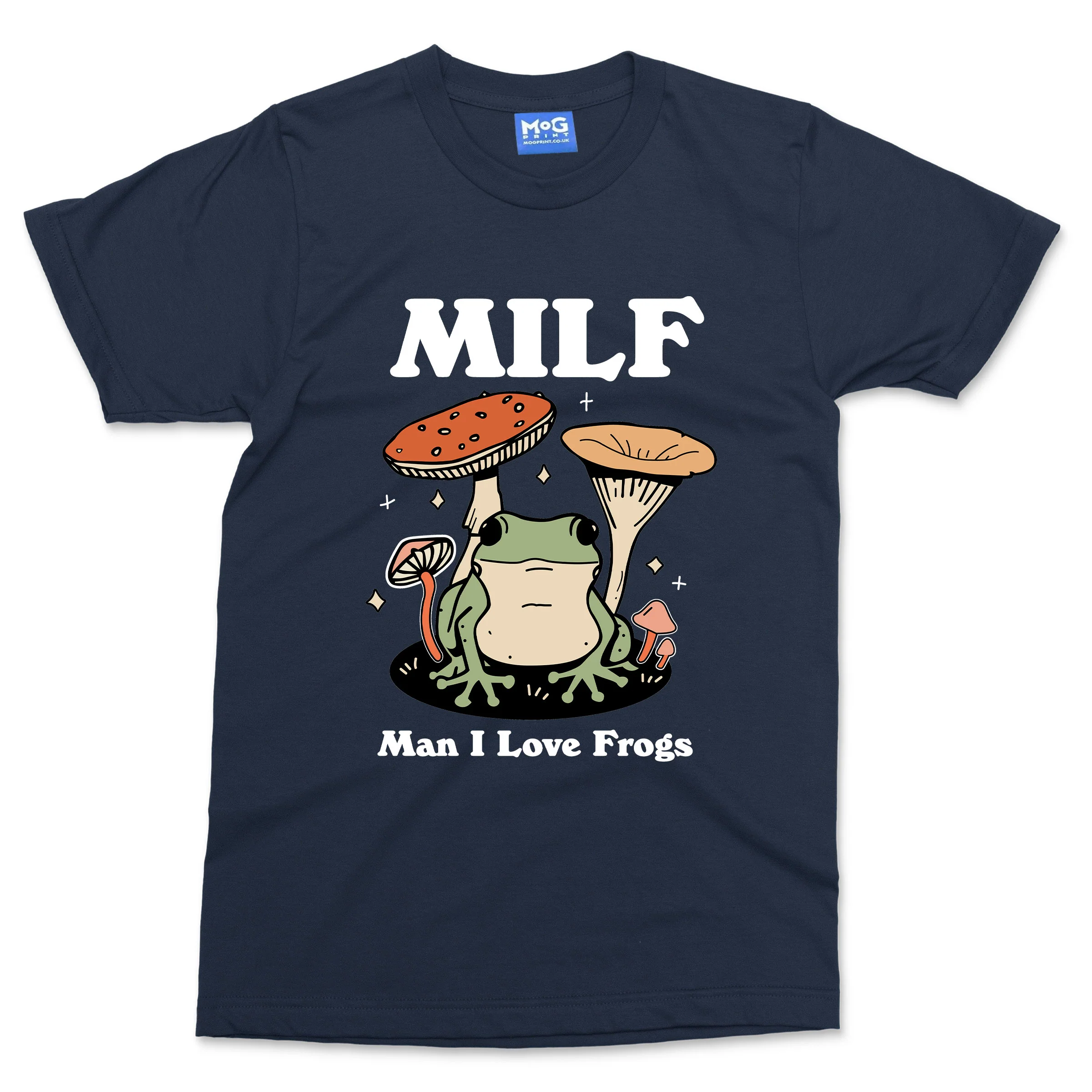 MILF T-shirt Funny Man I Love Frogs Joke Party Festival Rave Gift Top Frog Tee - Image 3