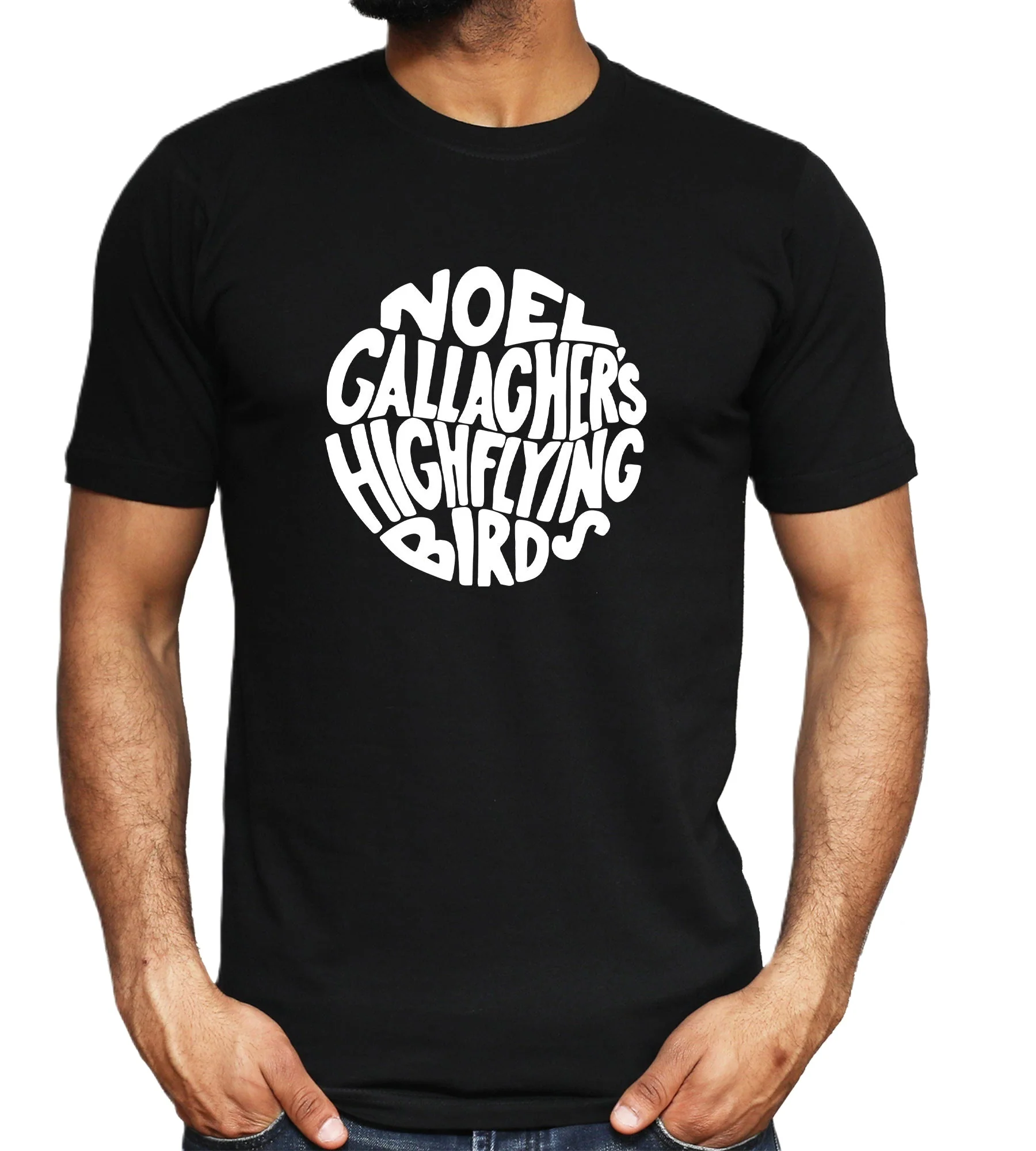 Noel Gallager Inspired T-shirt Retro Classic Music Rock Band Tee Festival Rave Top