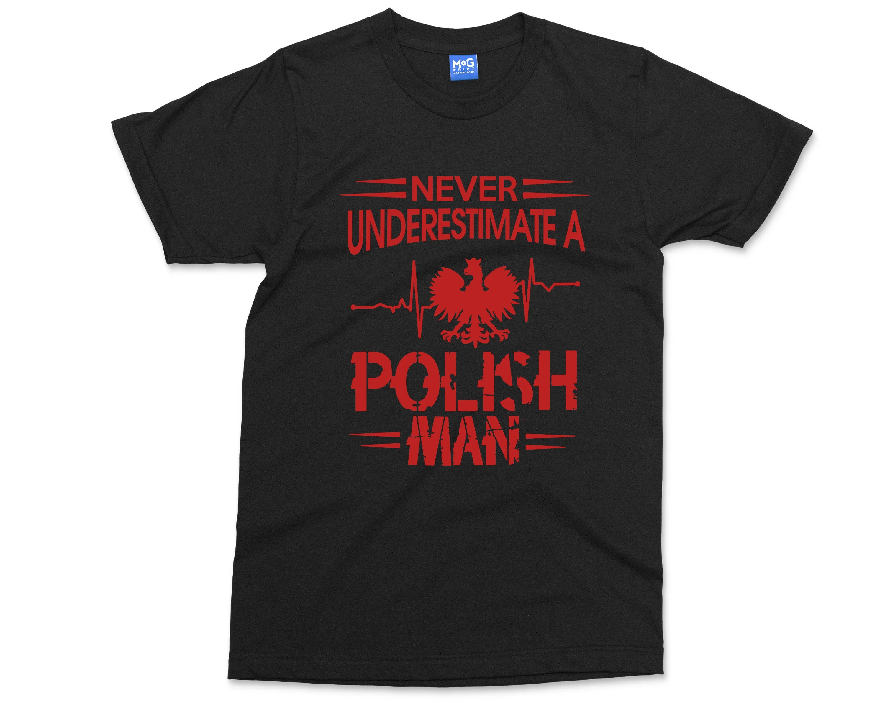 Polish Man T-shirt Never Underestimate a Polish Man shirt Funny Slogan Poland Country Love Citizen Gift For Him Quote T shirt - Image 3