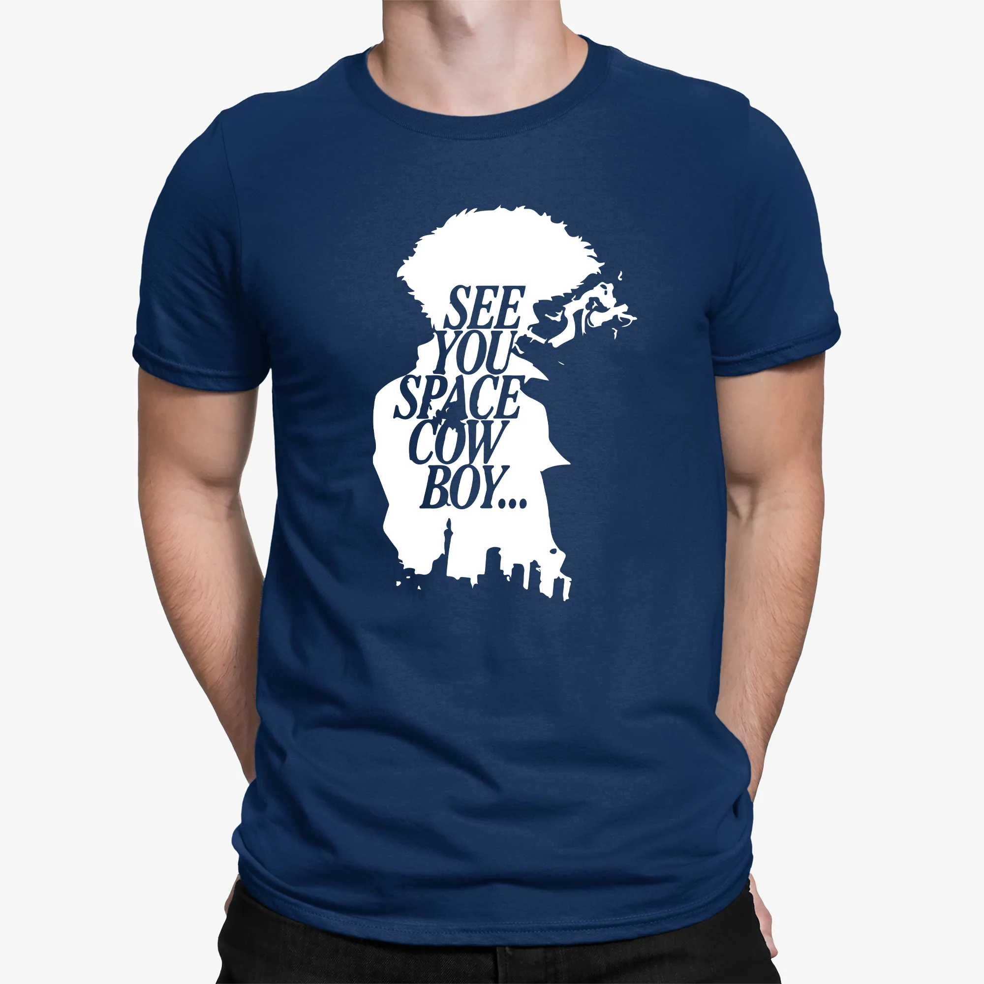See You Space Cowboy T-shirt Spike Spiegel Cowboy Bebop Retro Anime Tee - Image 3