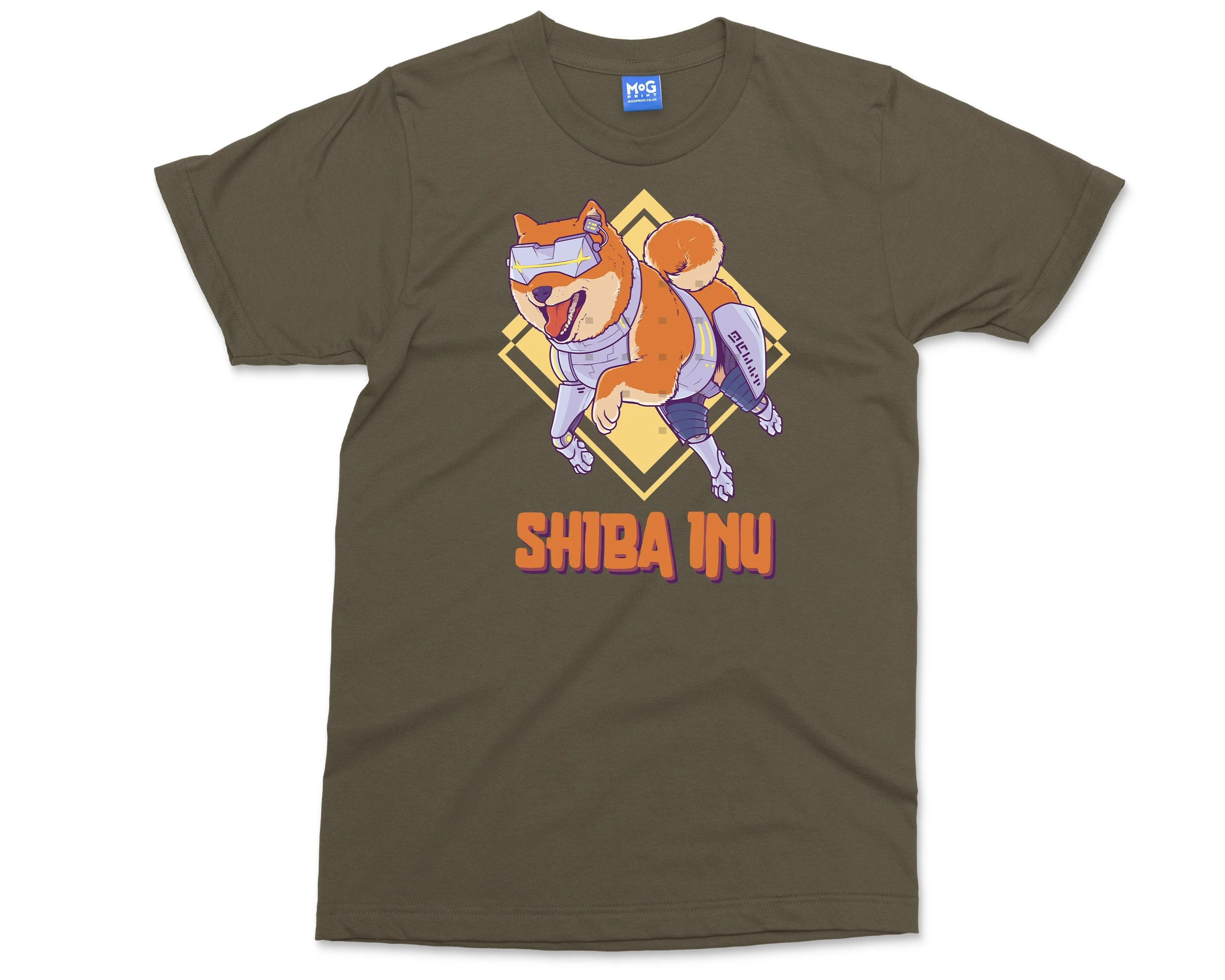 Shiba Inu Logo Cyberpunk Edition T-shirt Crypto Shiba inu Army Vaporwave Army Crypto-Metaverse ShibaToken-Cryptocurrency Coin T-Shirt Gift - Image 3
