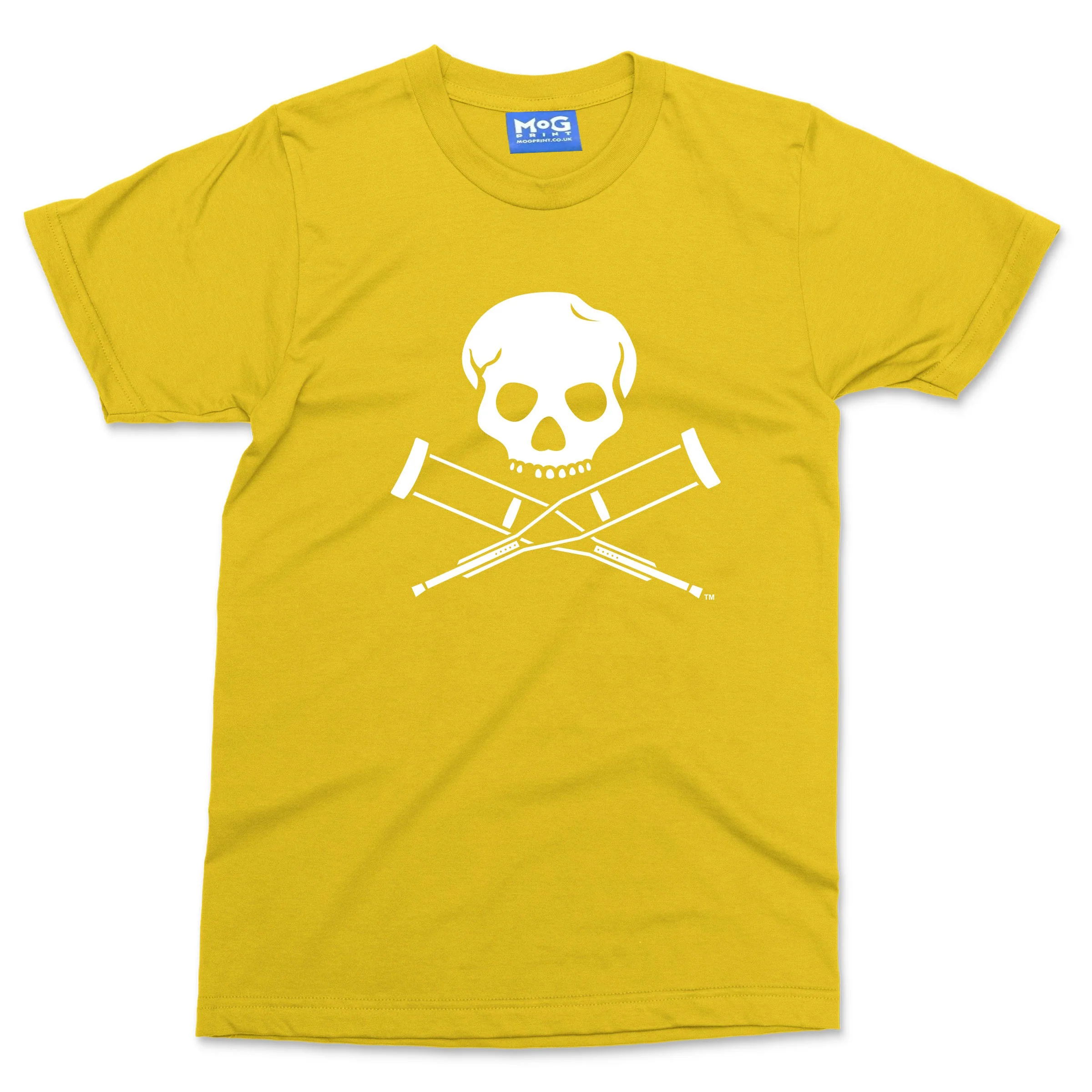 Skull and Crutches Logo T-shirt Funny Jackass Inspired Tee Stunt Comedy Gift Top - Image 10