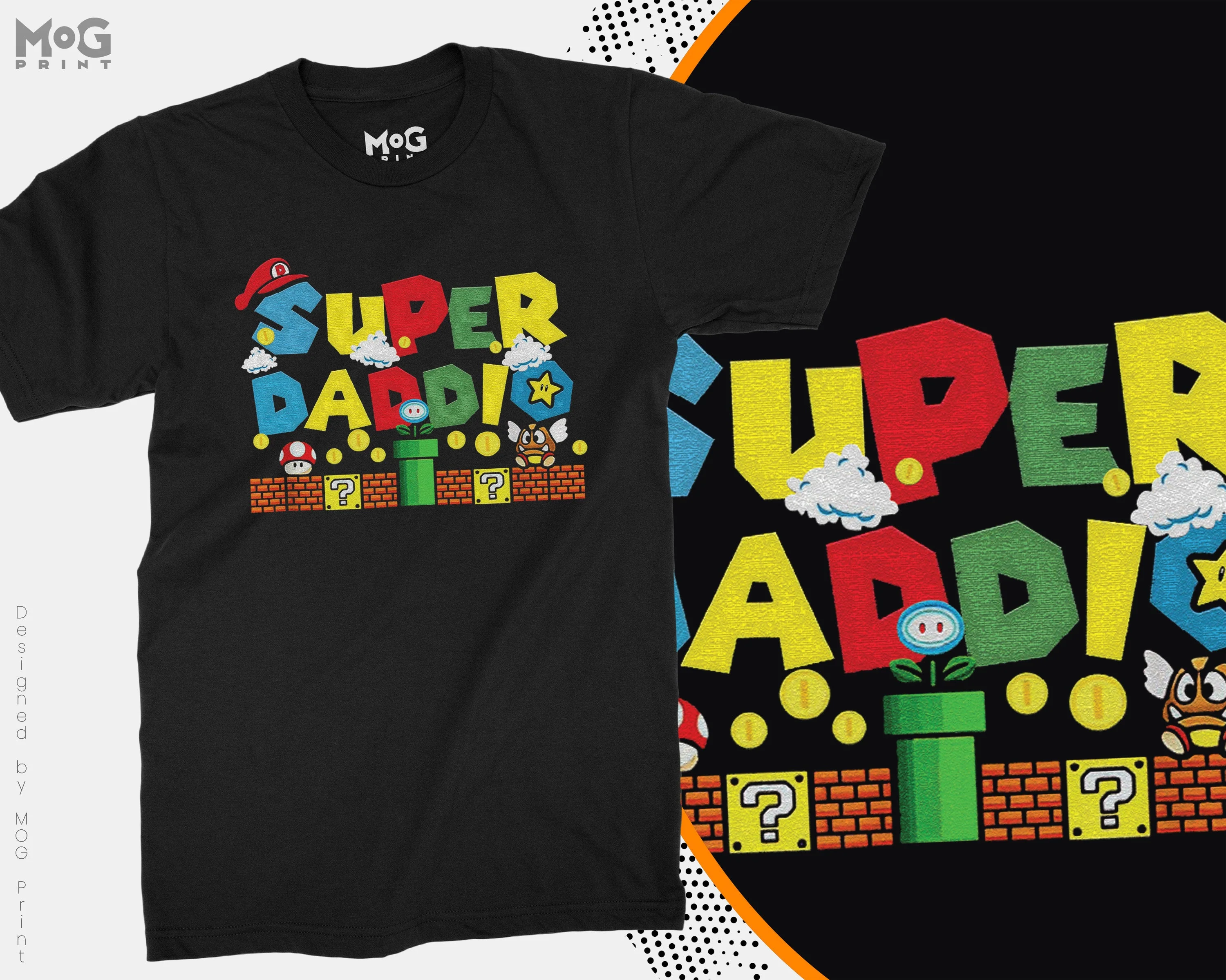 SUPER Mummio Daddio Kiddo T-SHIRT Mum/Dad/Papa/Kid Family MATCHING Super Mothers Day/Fathers Mummy Daddy Son Boys/Girls Mommio Gift Tee Tops - Image 3