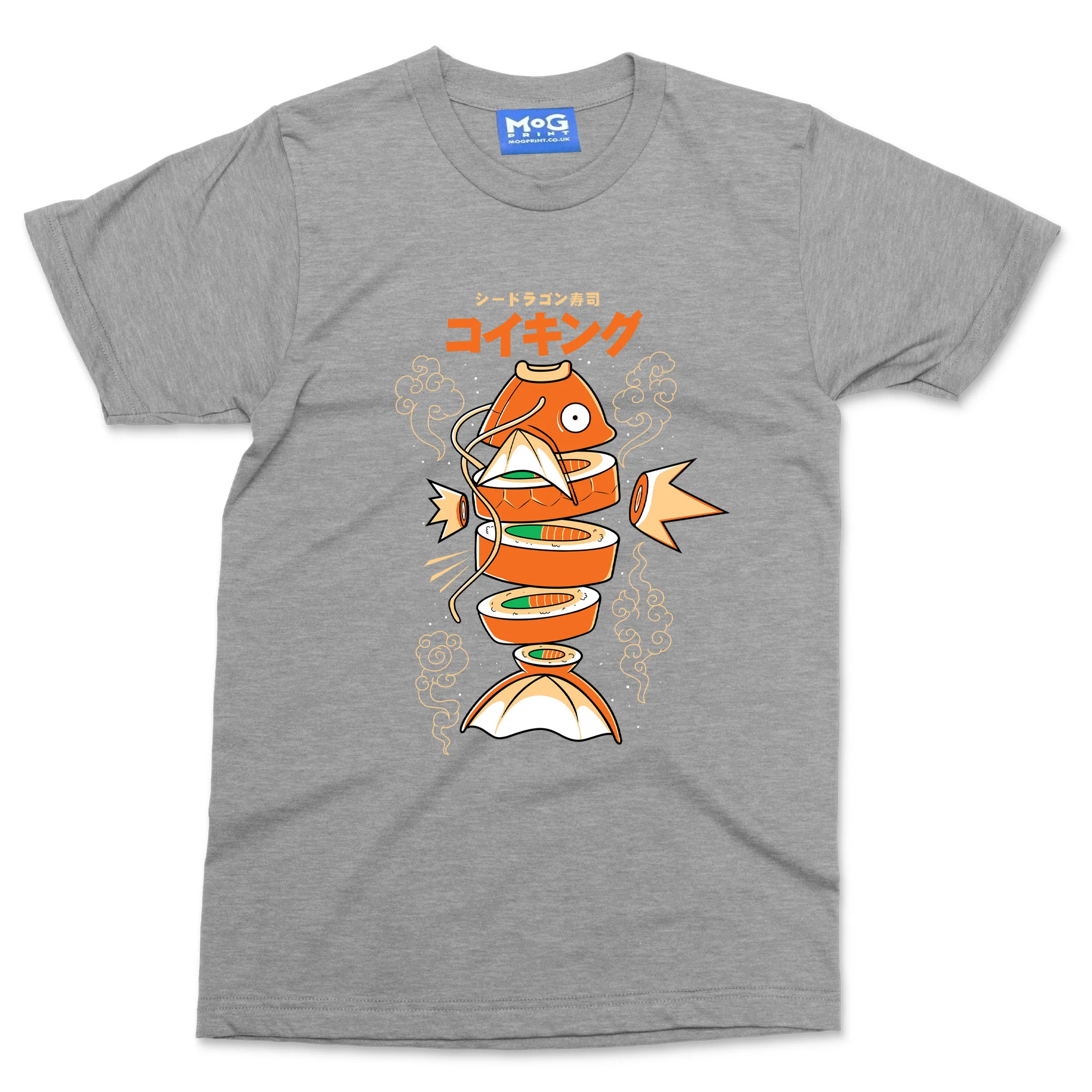 Sushi Carp Anime Fish T-shirt Funny Japanese Fish Sushi Food Lover Tourist Gift - Image 3