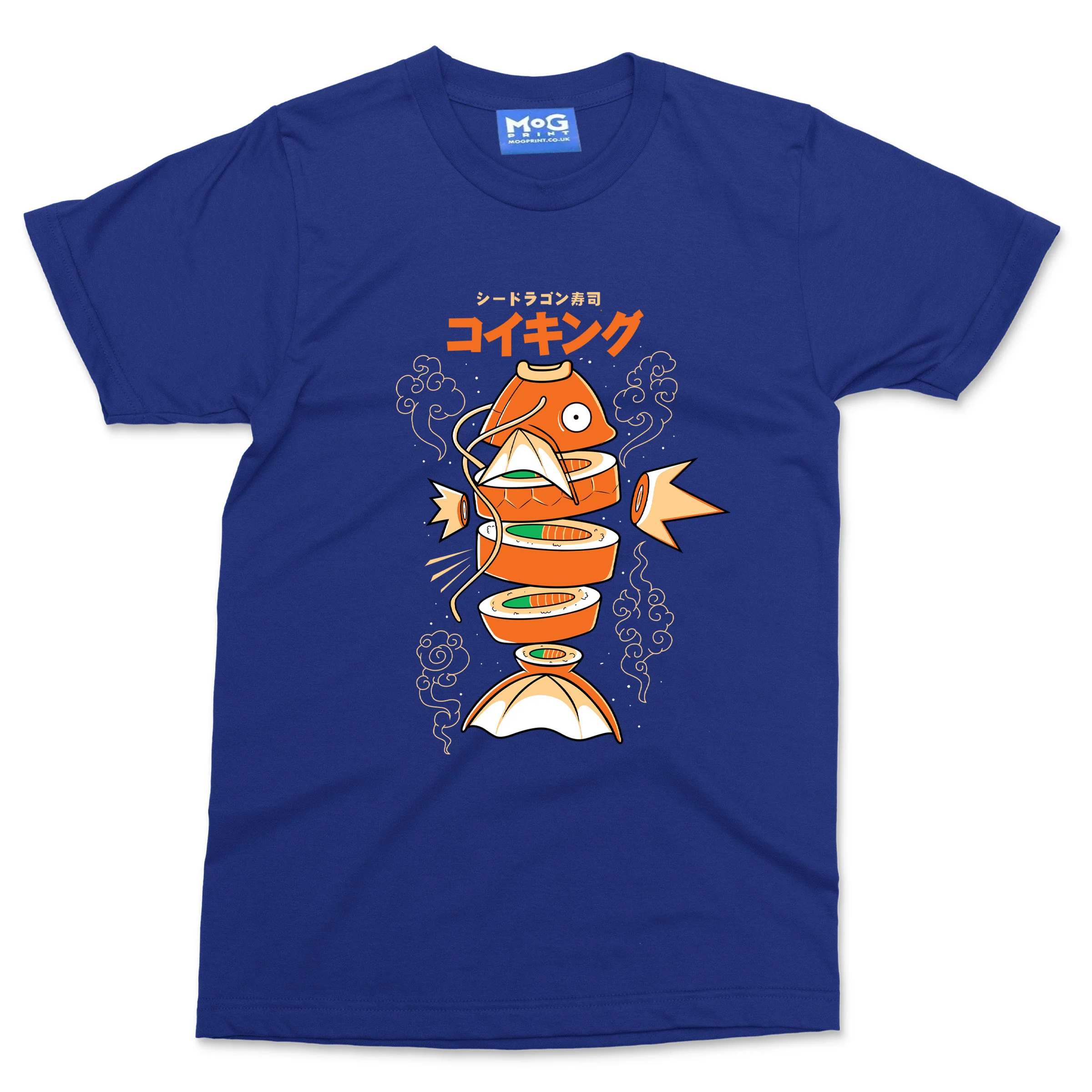 Sushi Carp Anime Fish T-shirt Funny Japanese Fish Sushi Food Lover Tourist Gift - Image 4