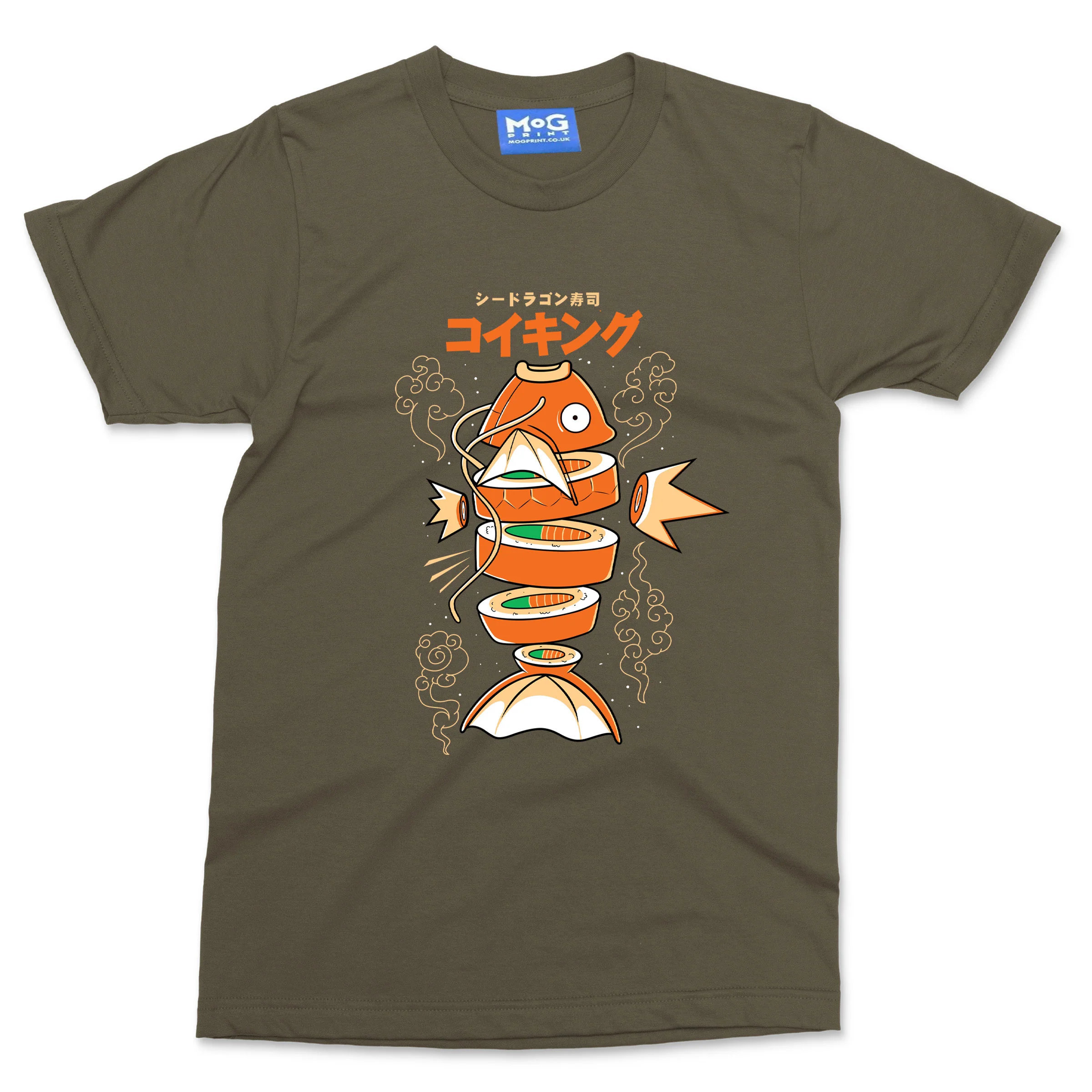 Sushi Carp Anime Fish T-shirt Funny Japanese Fish Sushi Food Lover Tourist Gift - Image 5