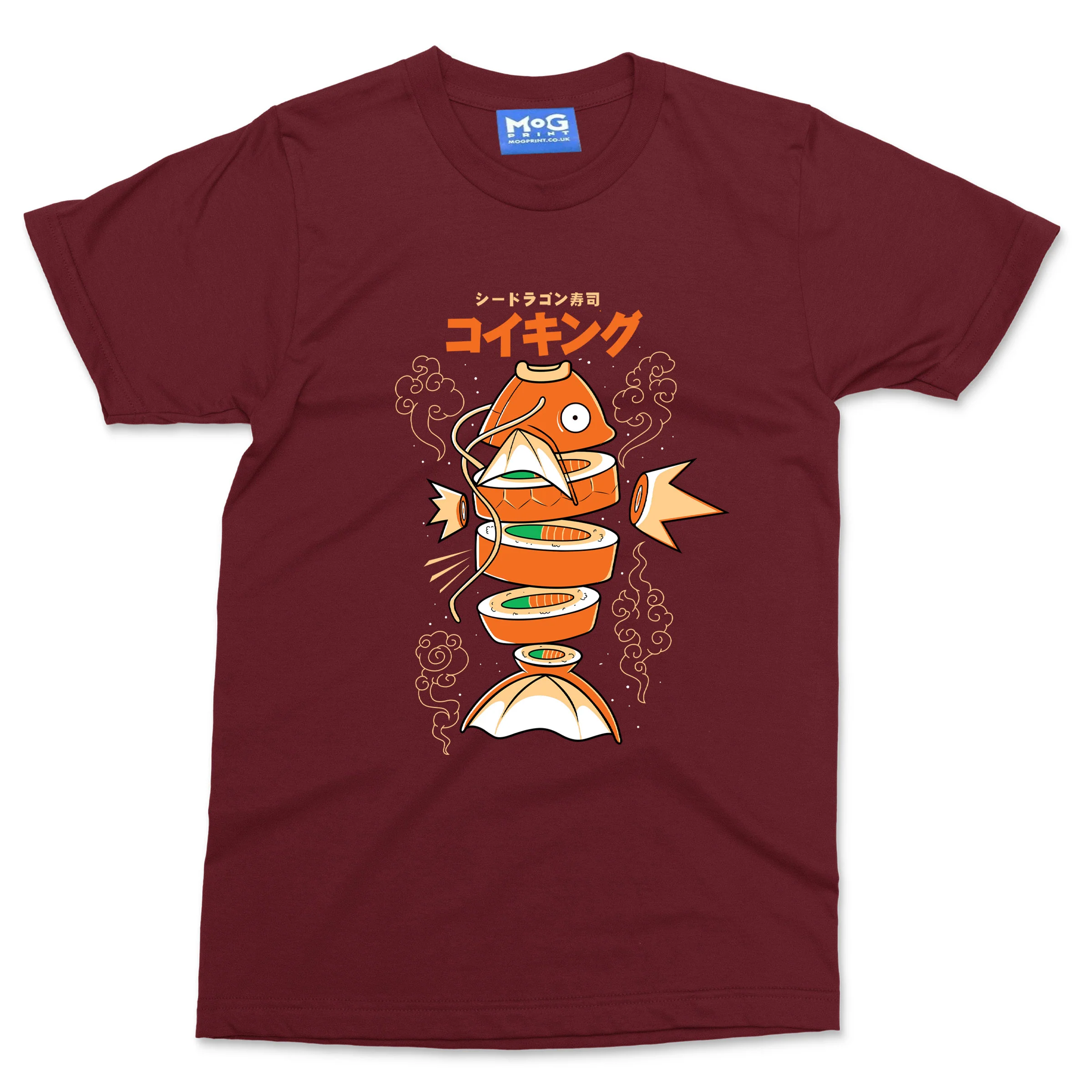 Sushi Carp Anime Fish T-shirt Funny Japanese Fish Sushi Food Lover Tourist Gift - Image 6