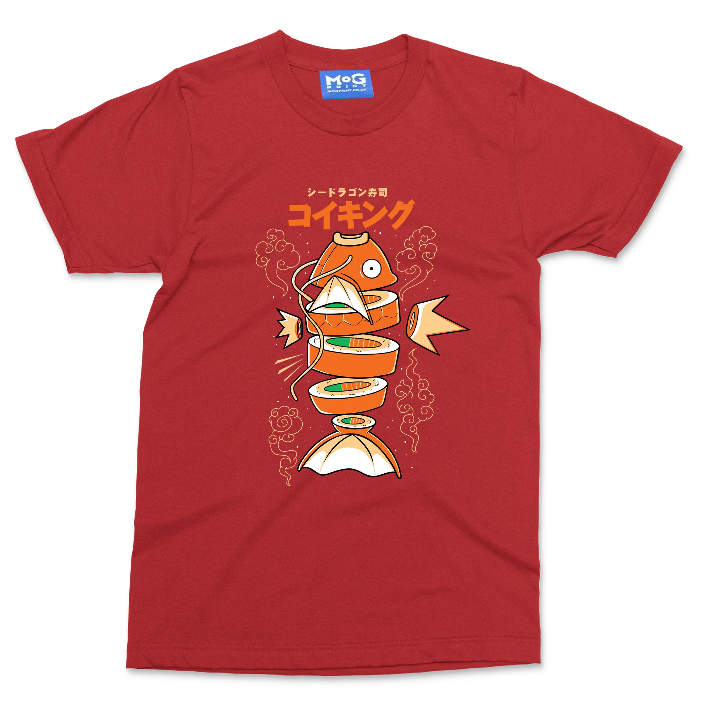 Sushi Carp Anime Fish T-shirt Funny Japanese Fish Sushi Food Lover Tourist Gift - Image 8