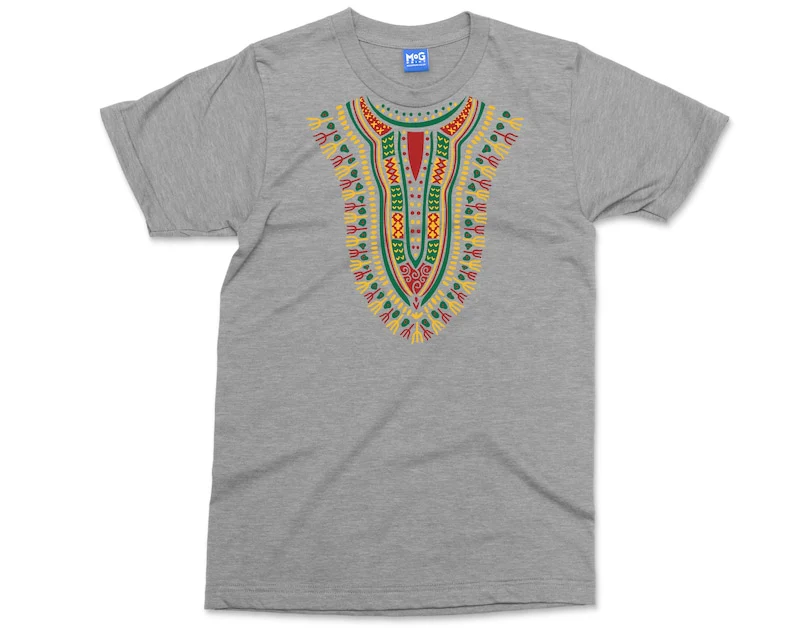 Traditional Dashiki T-shirt Fashion Design African Traditional Printed Cotton Tribal Art African Spirit Dashiki T-shirts Unisex - Image 4