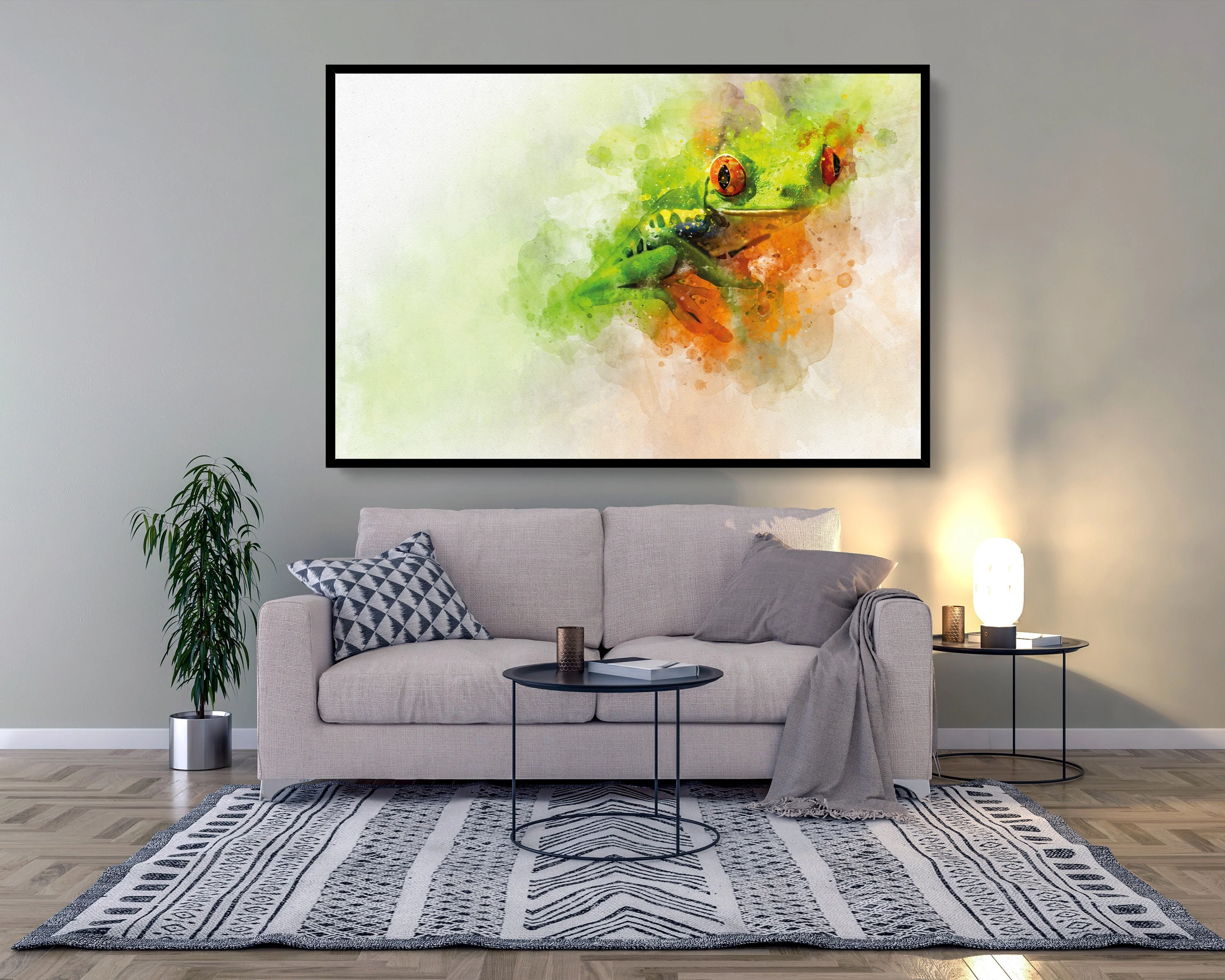 Watercolour Poster Portrait Styled Large Wall Art Poster Perfect Gift Home Decor, Premium Quality, Animal Poster Print from A4 - A0 - Image 4