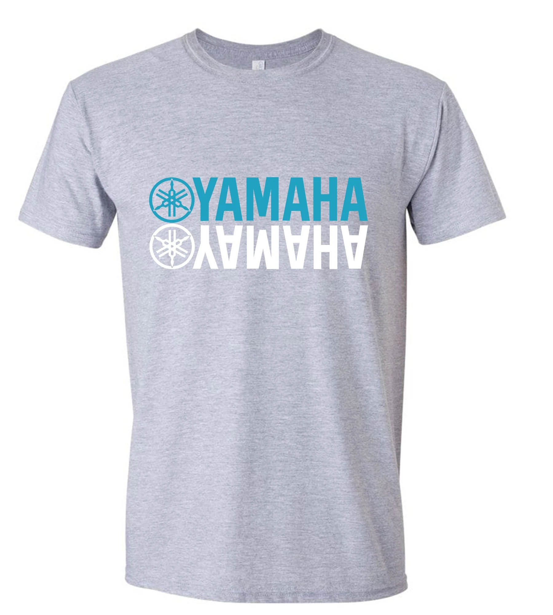 YAMAHA Mirrored Logo T-shirt Motorcycle Biker Tee Motorbike Rider Gift - Image 3